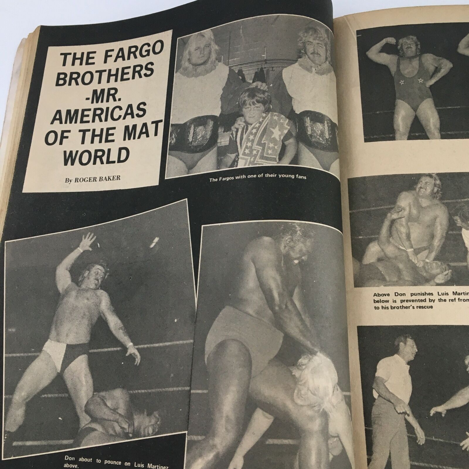 Wrestling Monthly Magazine December 1972 Carpenter and Robert, No Label