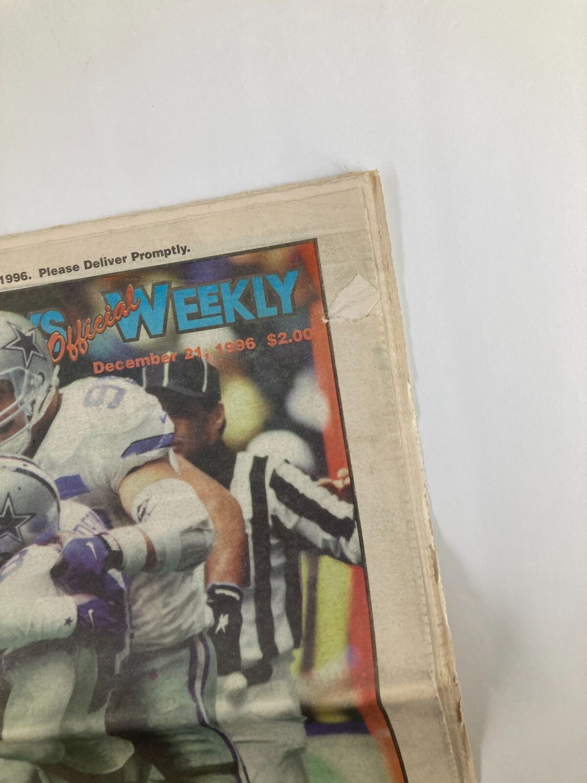 Dallas Cowboys Weekly Newspaper December 21 1996 Vol 22 #28 Darren Woodson