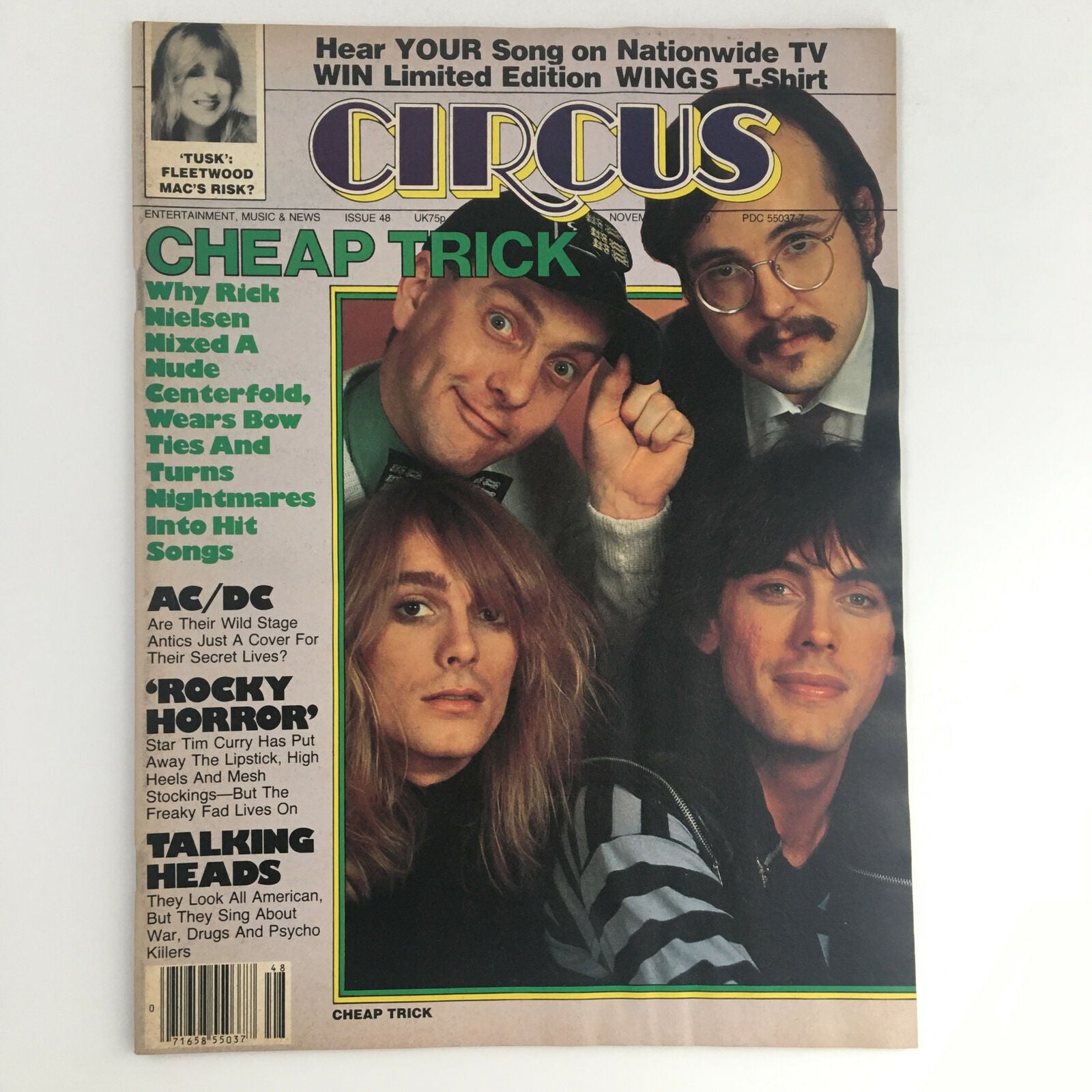 Circus Magazine November 27 1979 Cheap Trick & Angus Young w Poster No Label