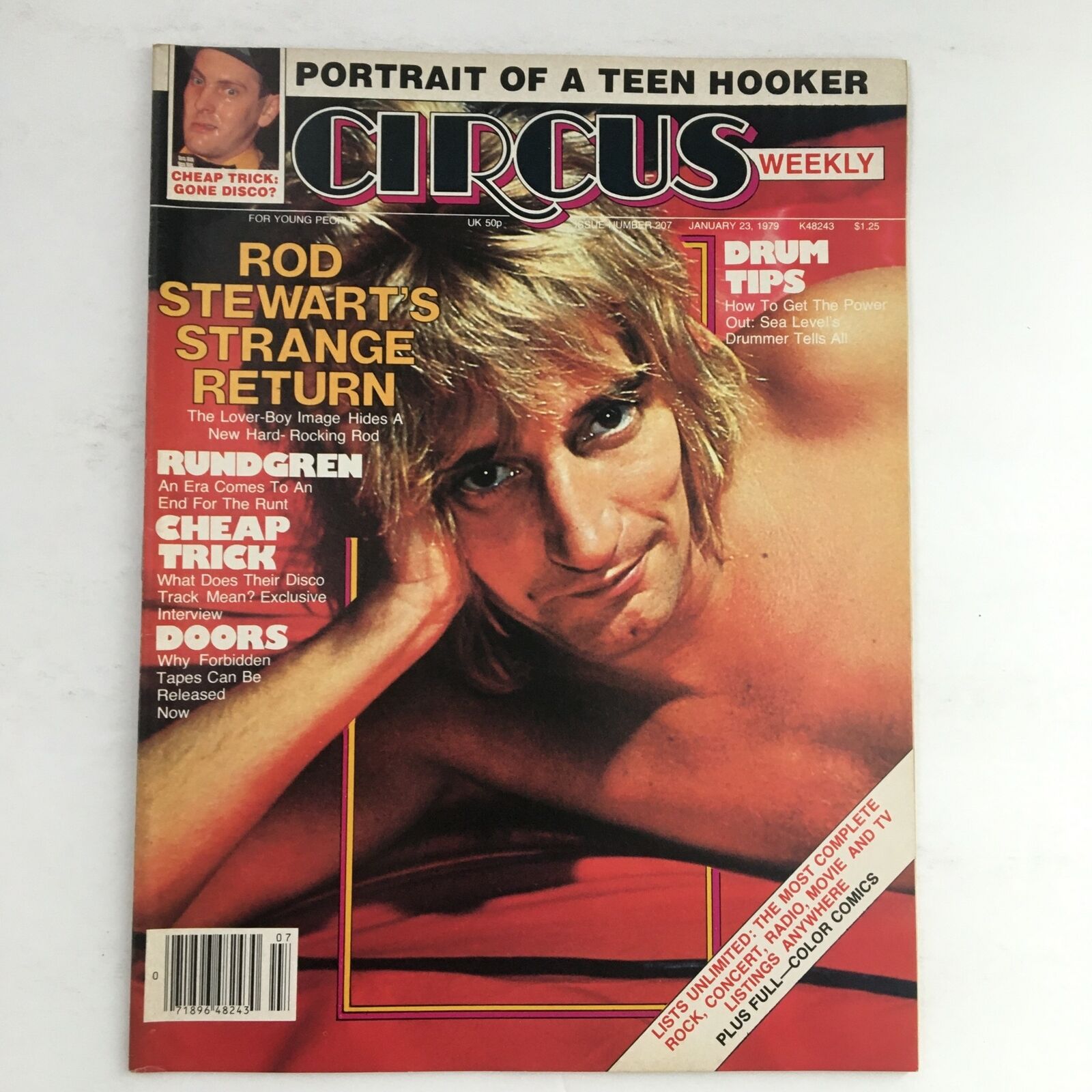 Circus Magazine January 23 1979 Rod Stewart & Rick Nielsen No Label