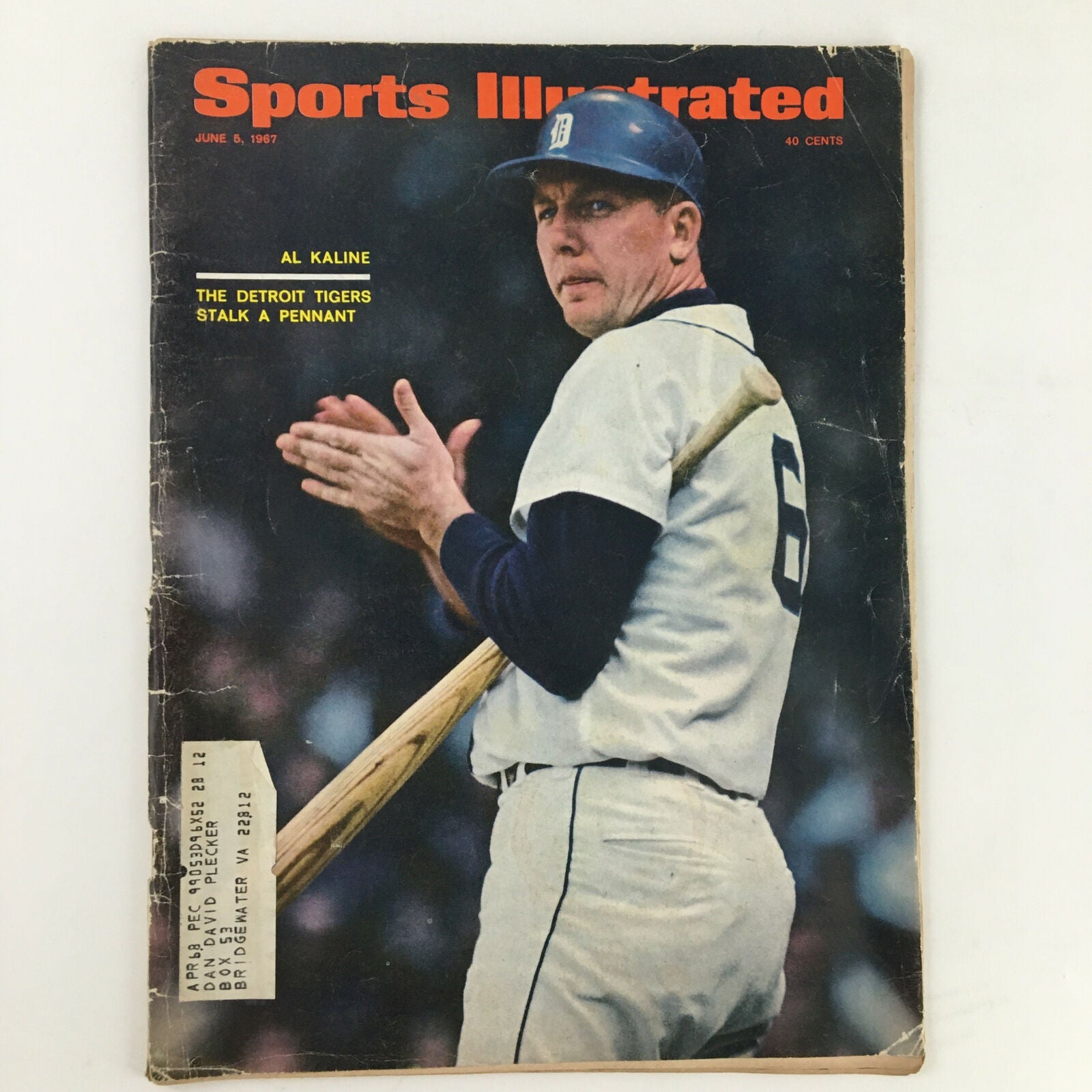 Sports Illustrated Magazine June 5 1967 Al Kaline Detroit Tigers Stalk A Pennant