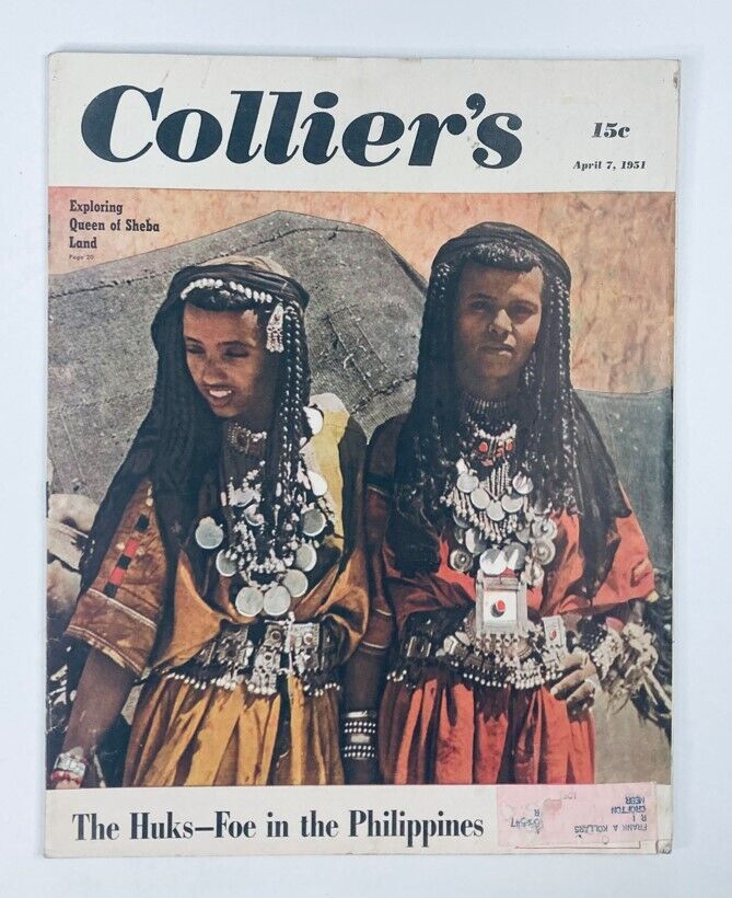 VTG Collier's Magazine April 7 1951 Vol 127 No. 14 Huks-Foe in the Philippines