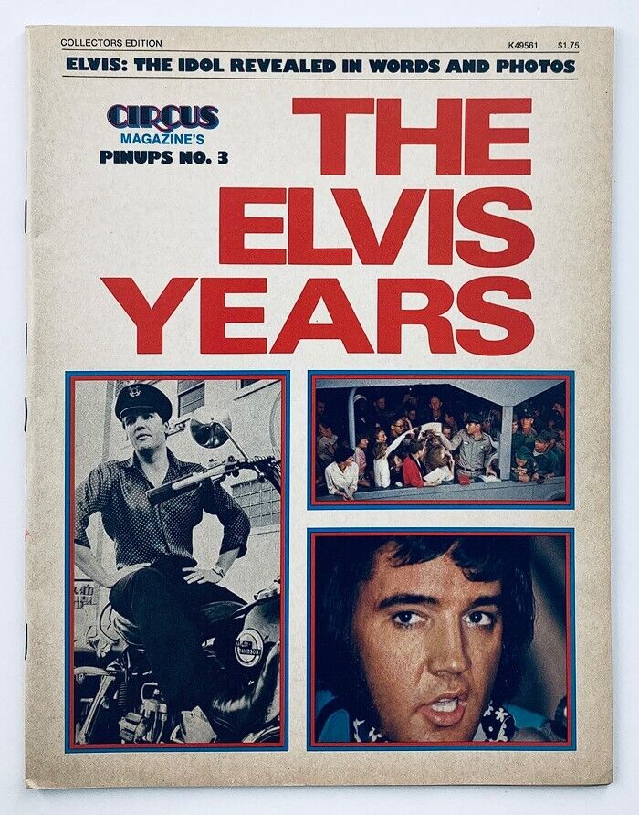 VTG 1975 Circus Magazine Pinups No. 3 The Elvis Presley Years No Label