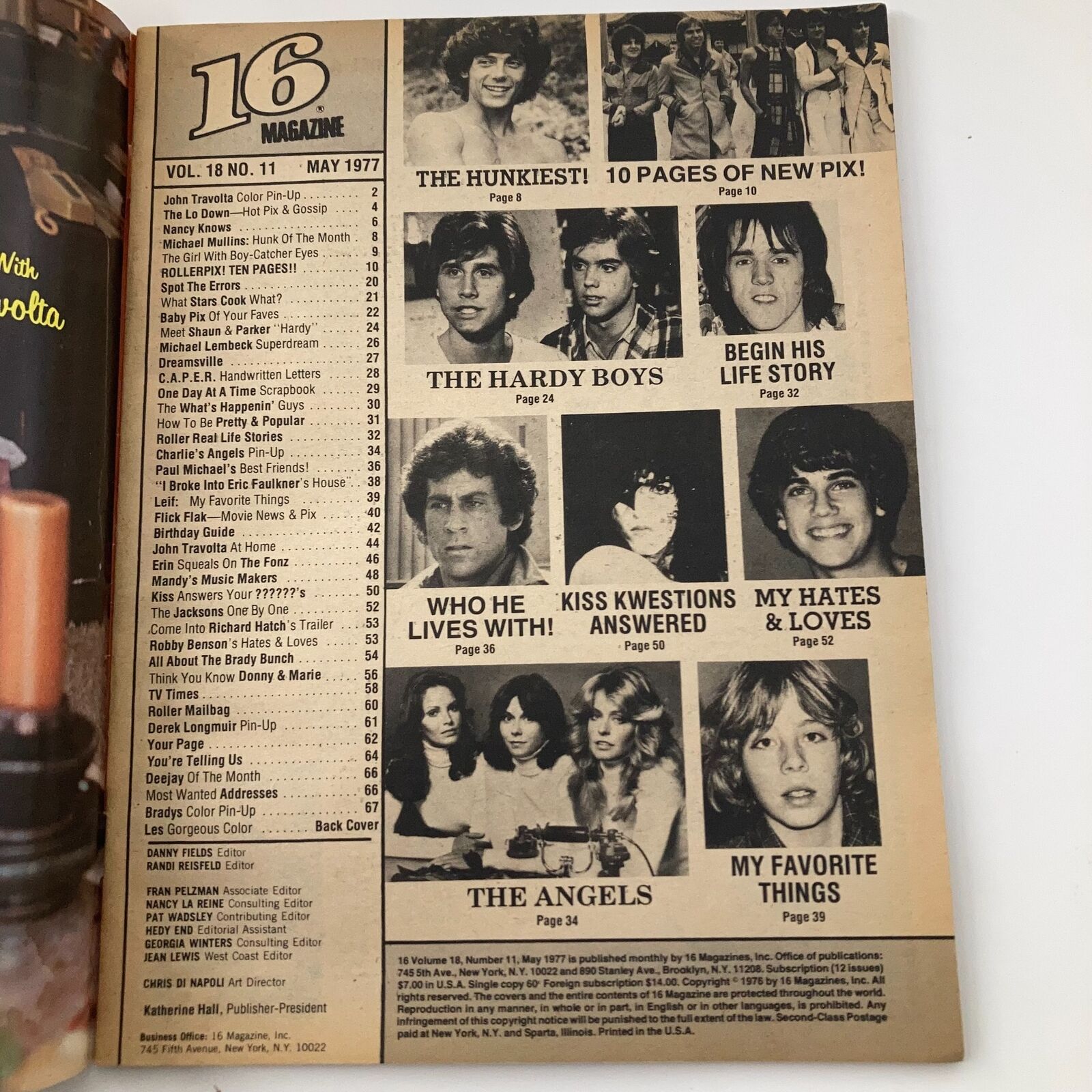 VTG 16 Magazine May 1977 Kiss, Bay City Rollers and Brady Bunch No Label