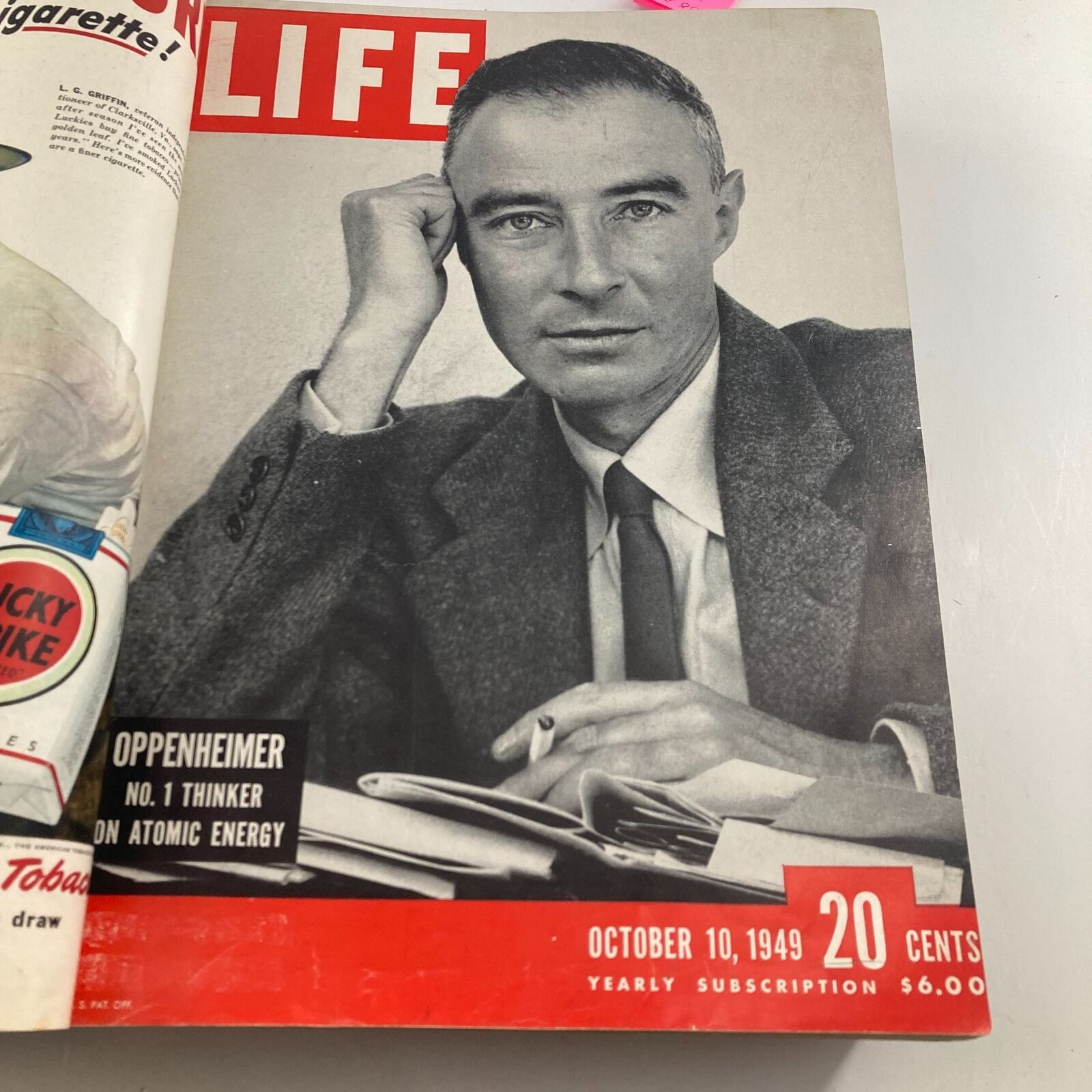 VTG 1949 Bound Life Magazine October - December Weekly Issue OPPENHEIMER