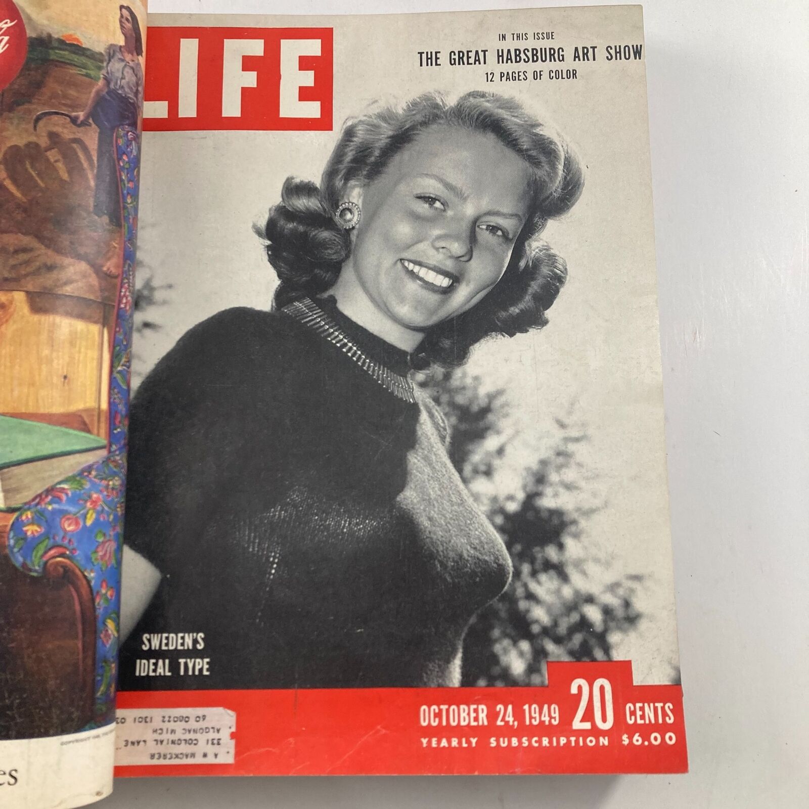 VTG 1949 Bound Life Magazine October - December Weekly Issue OPPENHEIMER