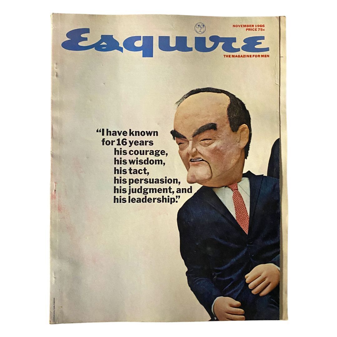 VTG Esquire Magazine November 1966 No. 396 George Lois Puppet Politic No Label