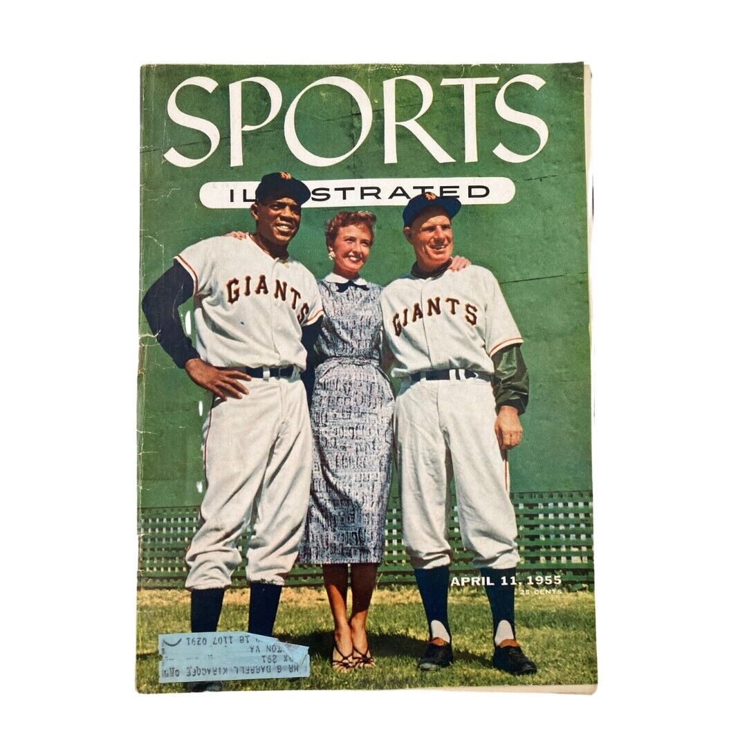 VTG Sports Illustrated Magazine April 11 1955 Willie Mays Leo & Loraine Durocher