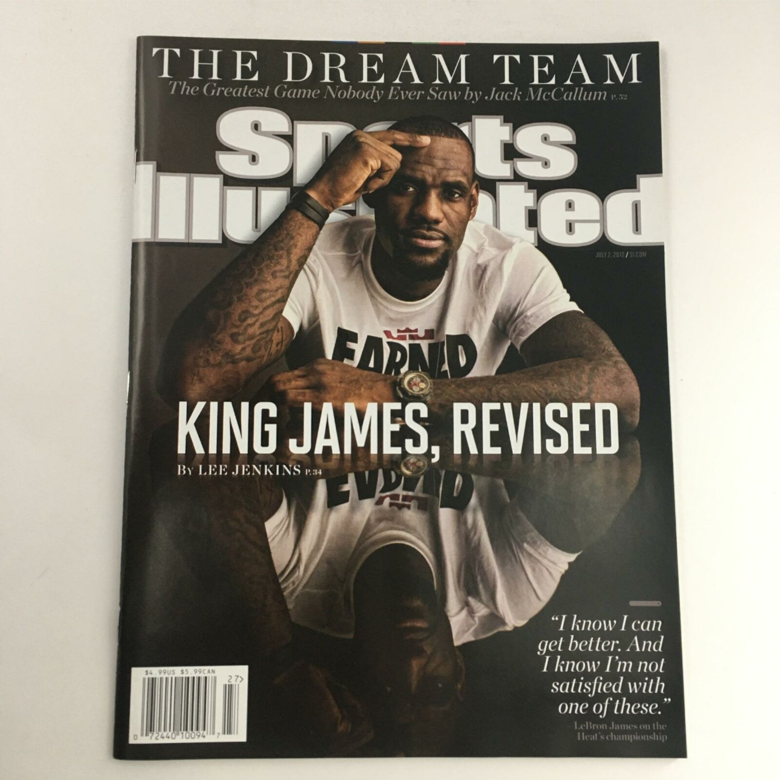 Sports Illustrated Magazine July 2, 2012 King James, Revised No Label NM