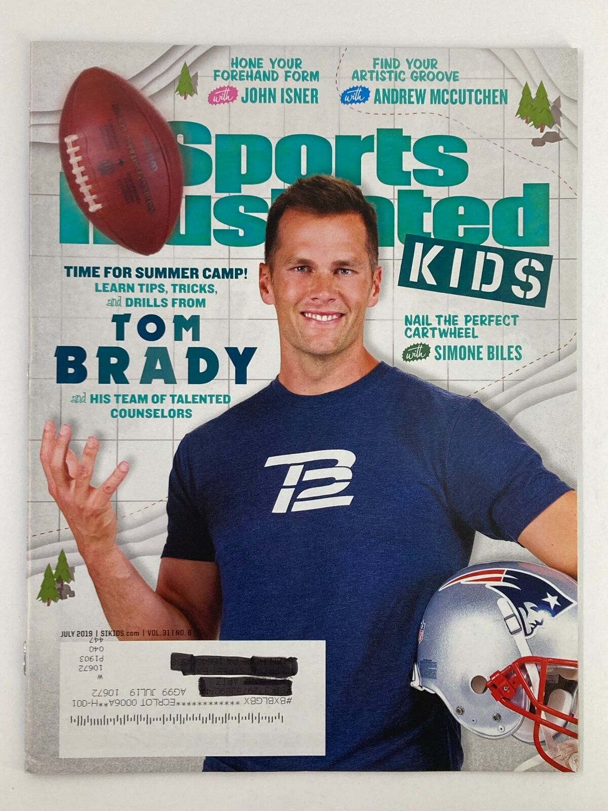 Sports Illustrated Kids Magazine July 2019 Vol 31 #6 Tom Brady VG