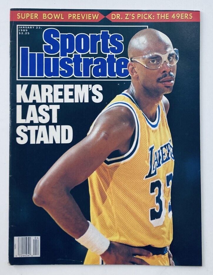 VTG Sports Illustrated Magazine January 23 1989 NBA Kareem Abdul-Jabbar No Label