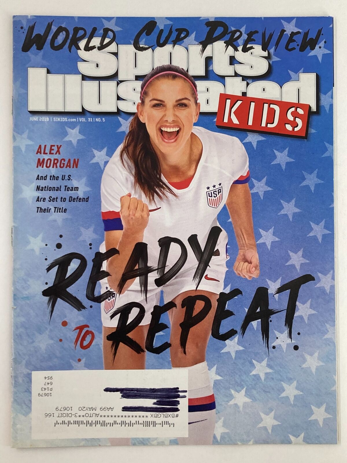 Sports Illustrated Kids Magazine June 2019 Vol 31 #5 Alex Morgan VG