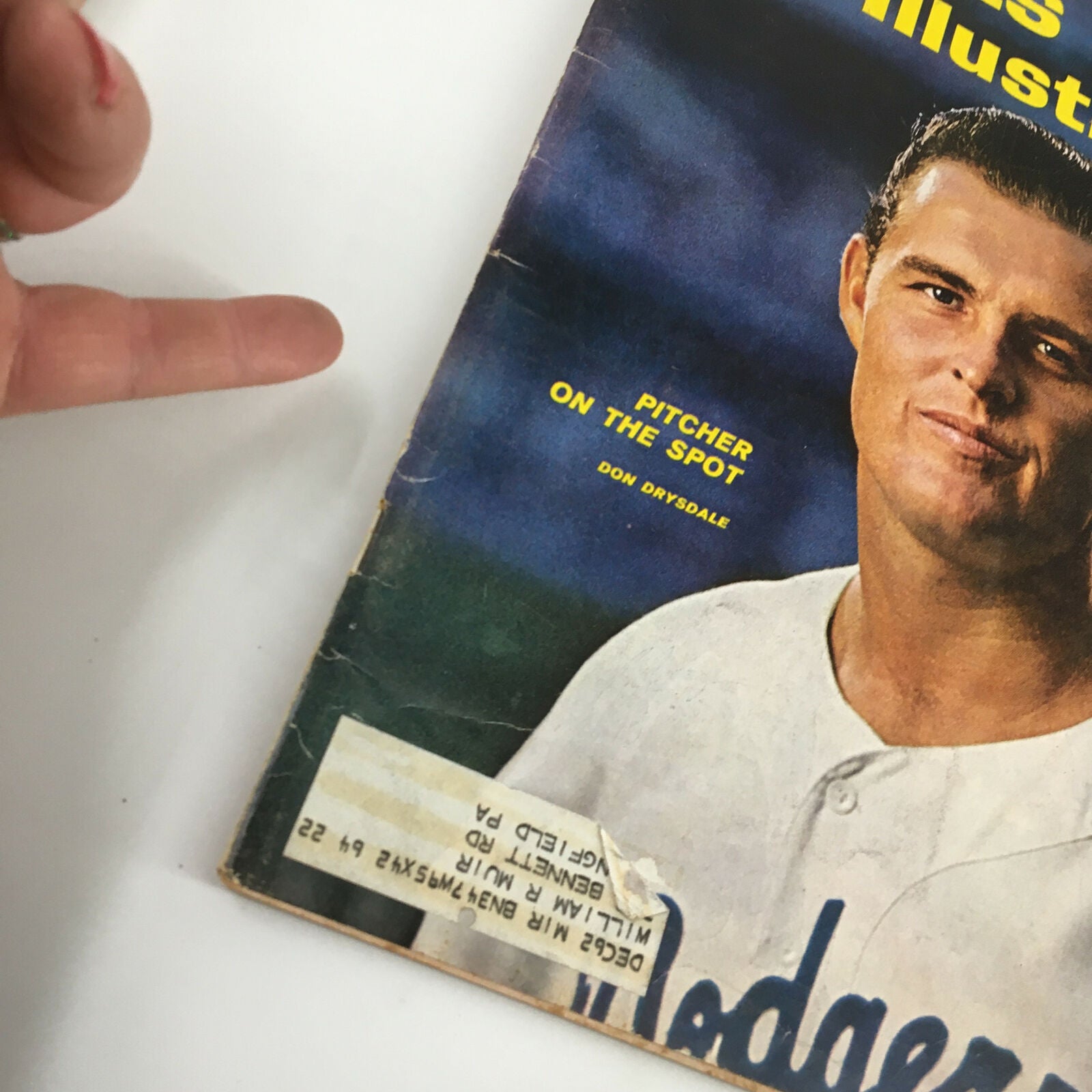 VTG Sports Illustrated Magazine August 20 1962 Pitcher Don Drysdale on the Spot