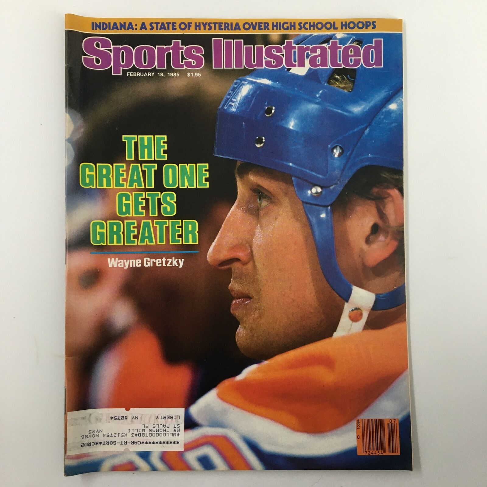 VTG Sports Illustrated Magazine February 18 1985 Wayne Gretzky The Great One VG