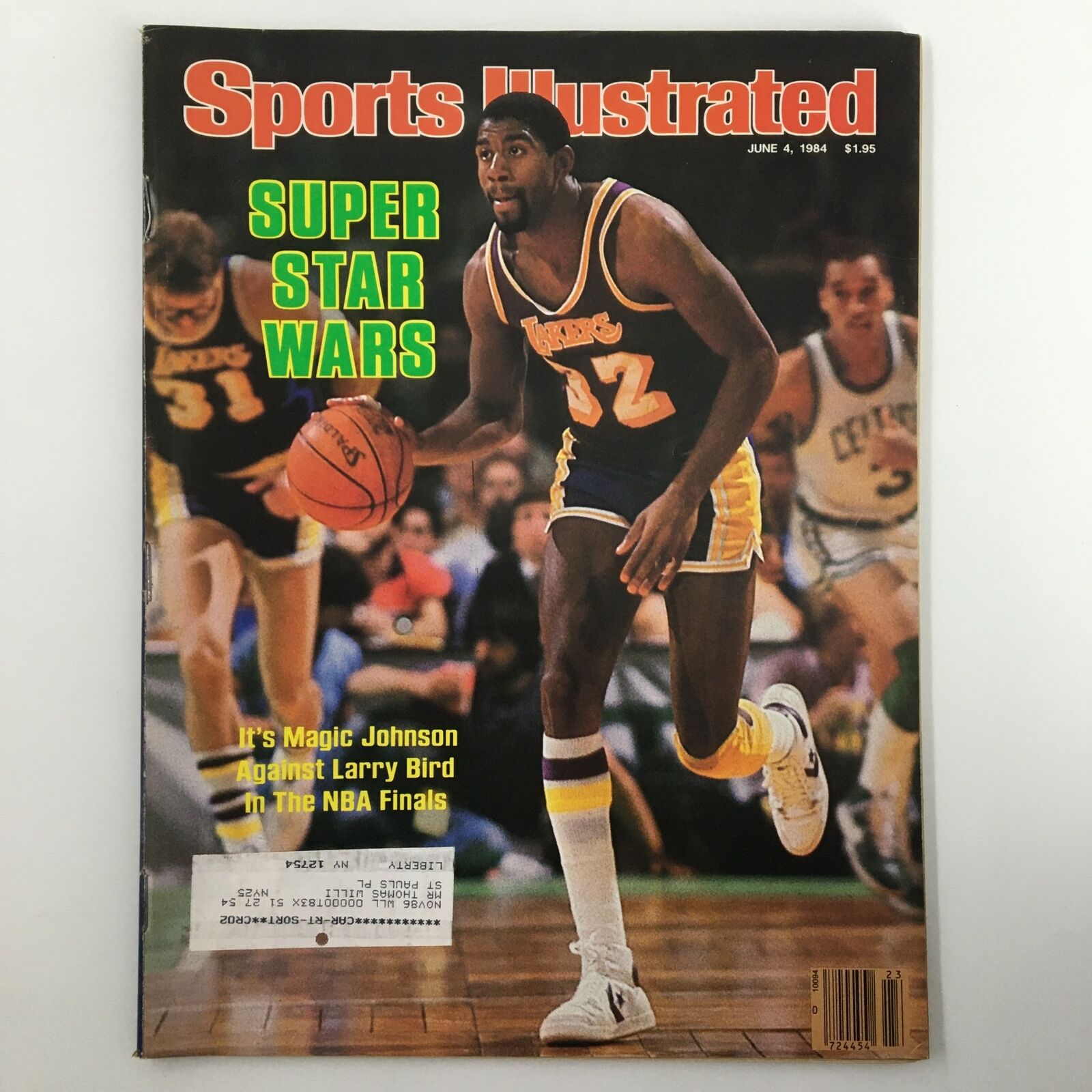 VTG Sports Illustrated Magazine June 4 1984 Magic Johnson, Larry Bird VG