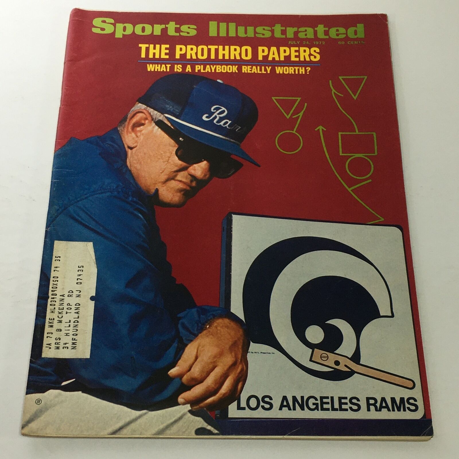 Sports Illustrated: July 24 1972 - The Prothro Papers Los Angeles Rams