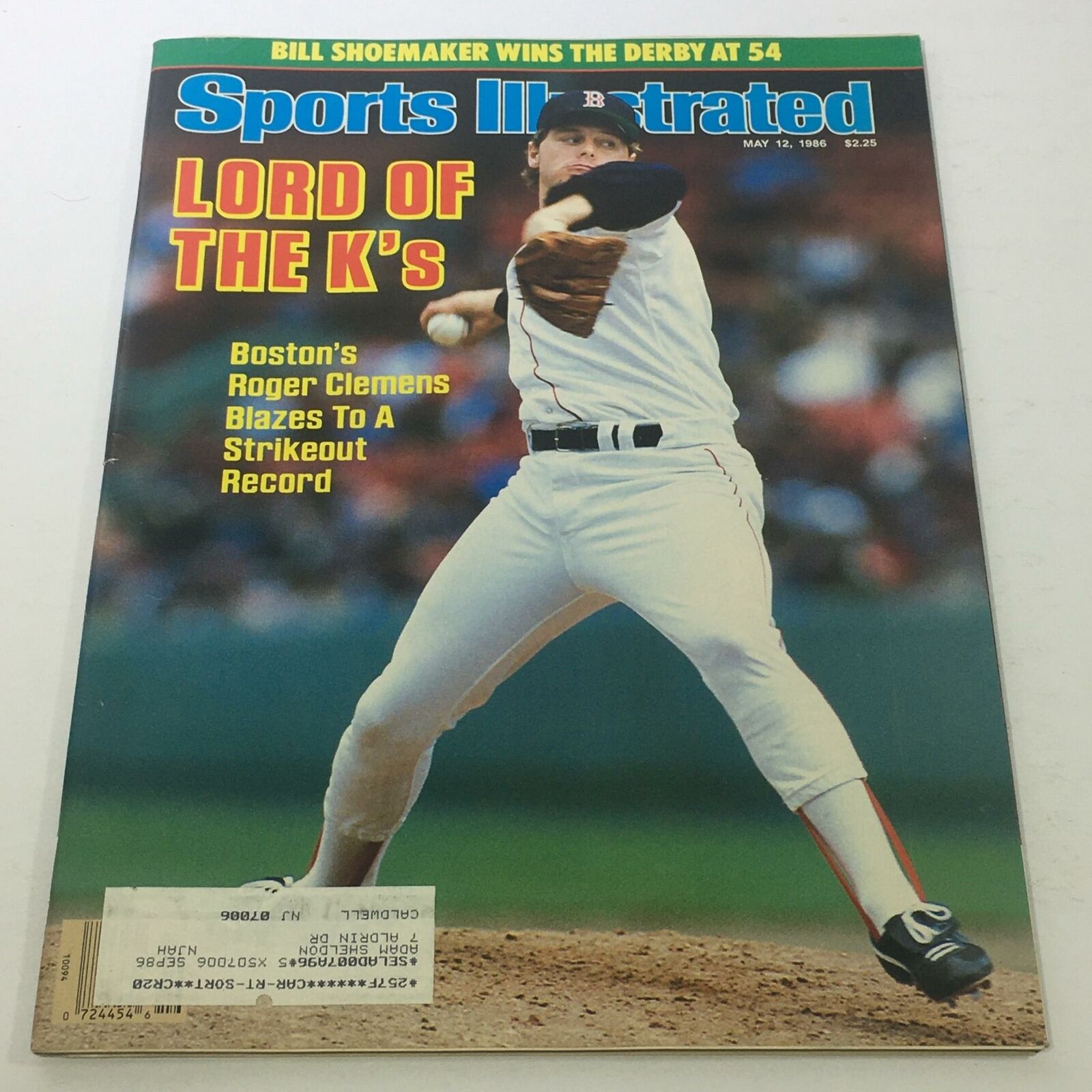 Sports Illustrated: May 12 1986 - MLB Roger Clemens Blazes To A Strikeout Record