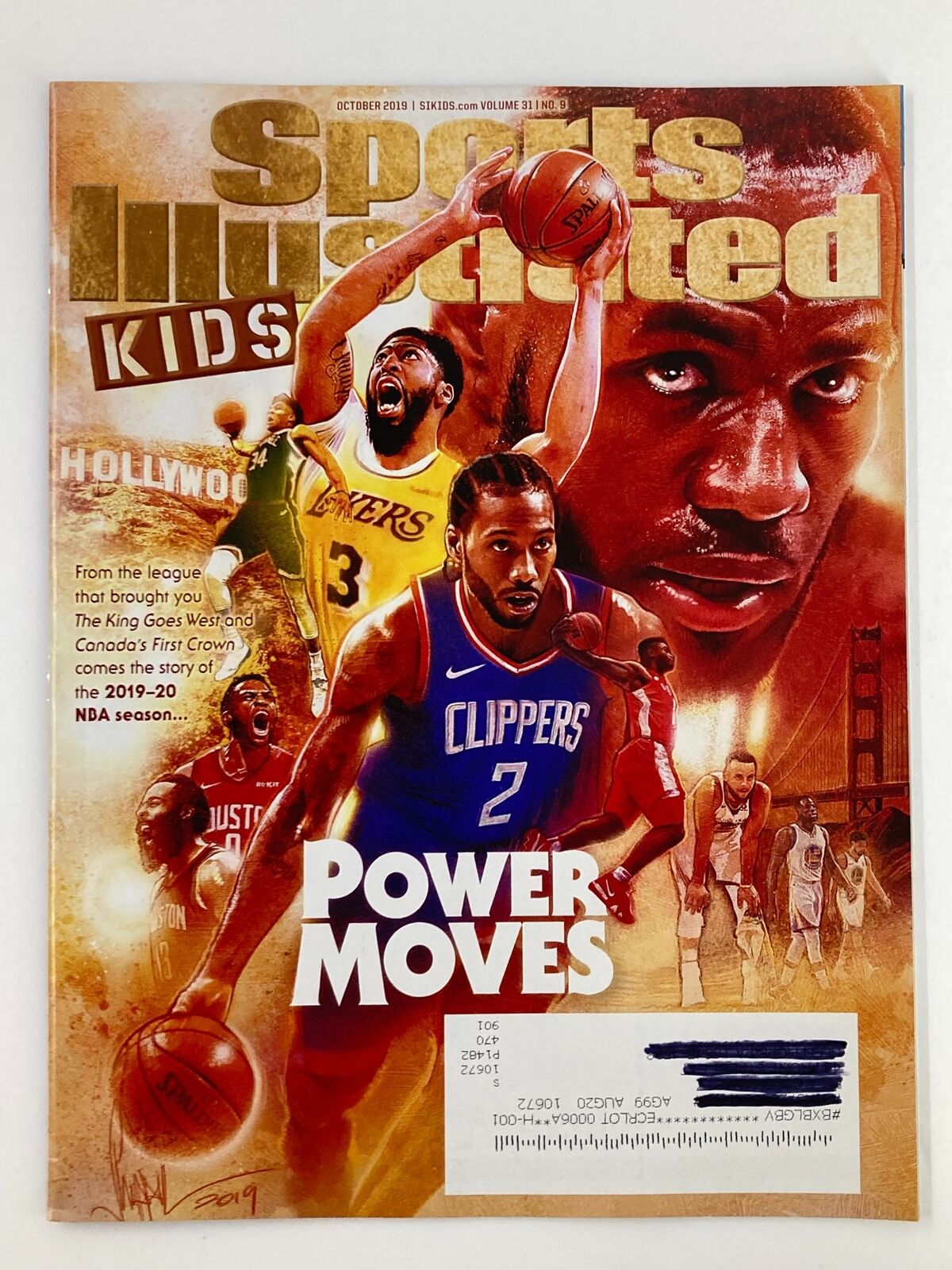 Sports Illustrated Kids Magazine October 2019 Vol 31 #9 Anthony Davis VG