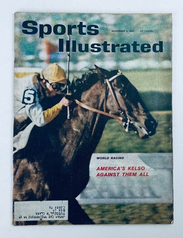 VTG Sports Illustrated Magazine November 6 1961 Vol 15 No. 19 America's Kelso