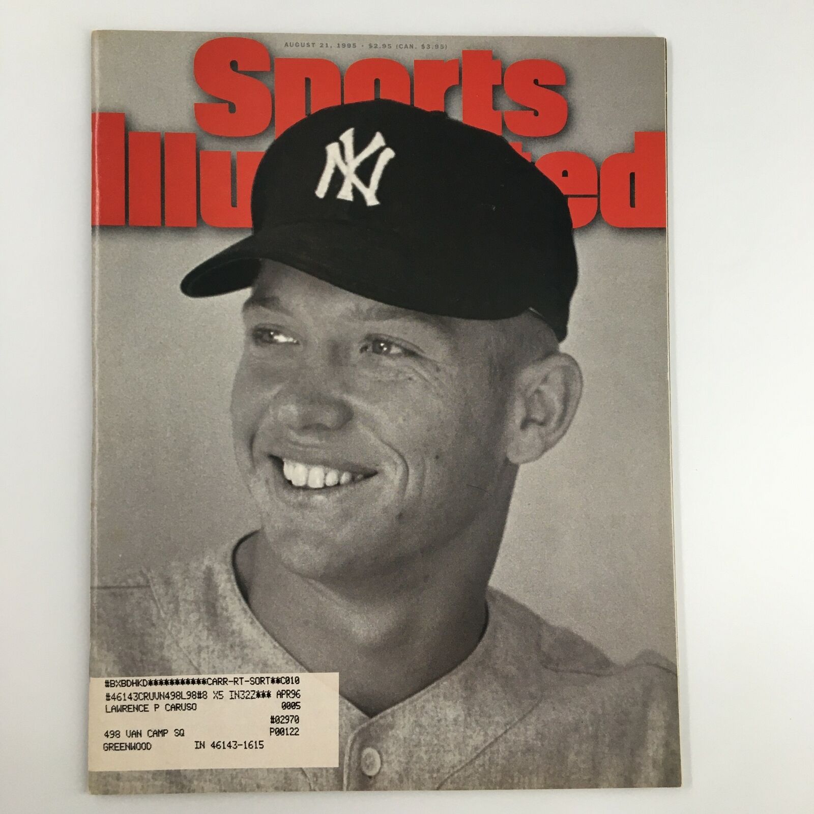 Sports Illustrated Magazine August 21 1995 Mickey Mantle, Moses Kiptanui VG