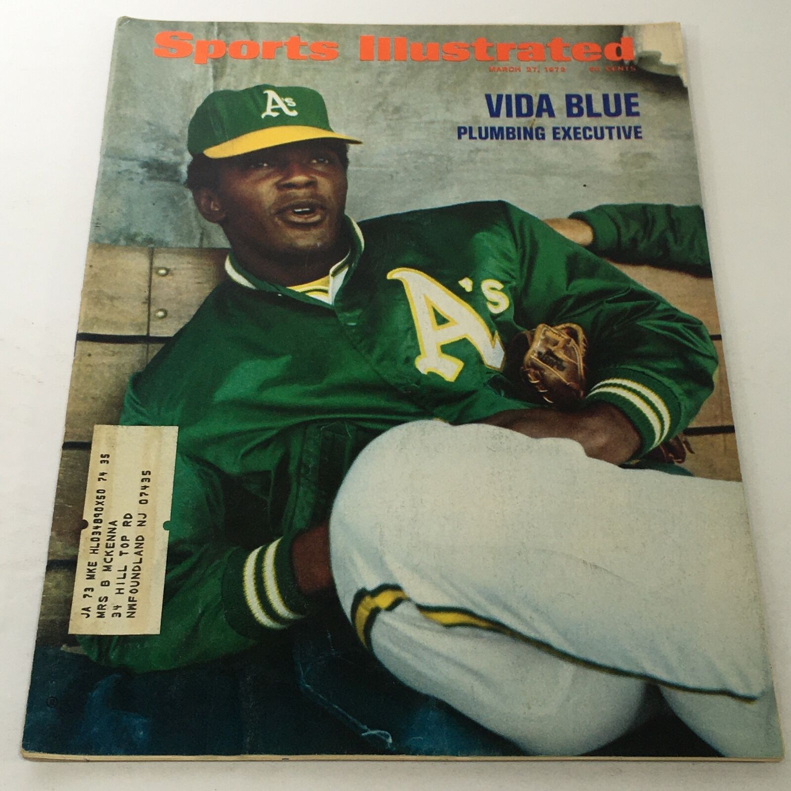 Sports Illustrated: March 27 1972 - Vida Blue Plumbing Executive