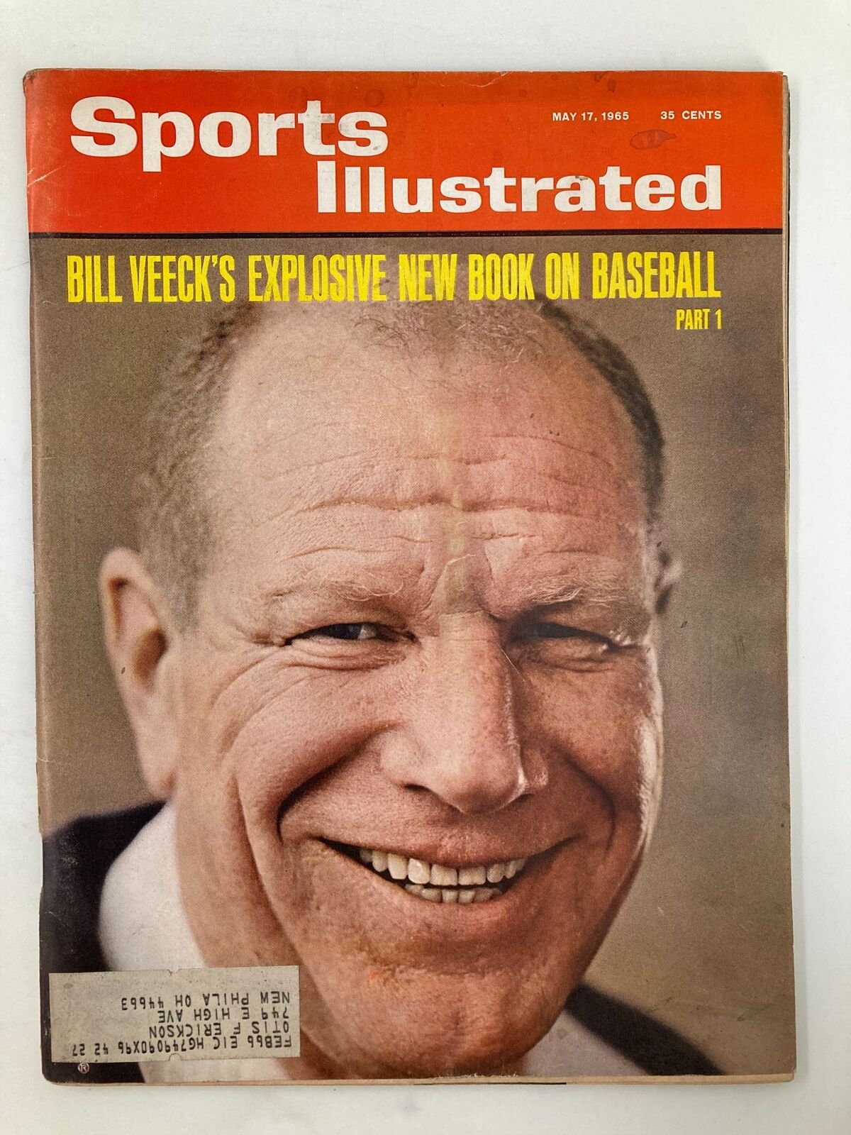 VTG Sports Illustrated Magazine May 17 1965 Bill Veeck's Explosive New Book