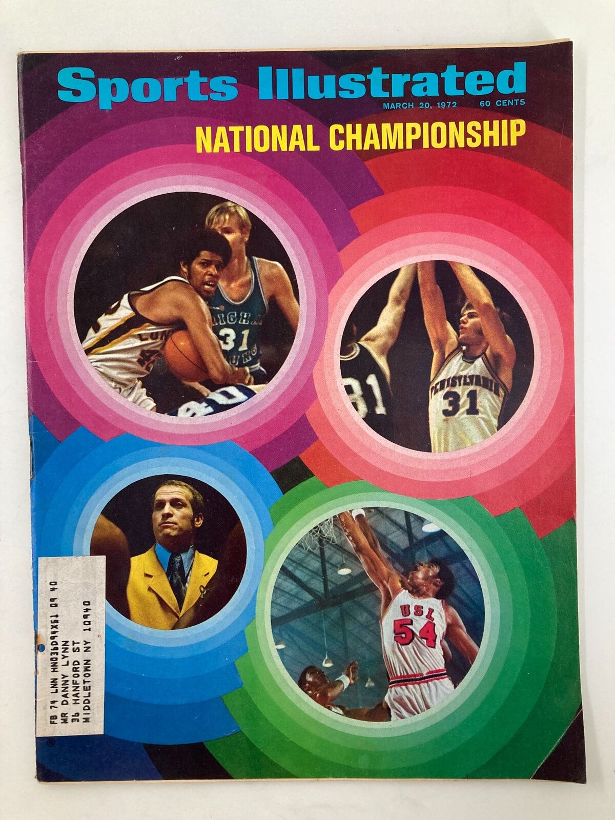 VTG Sports Illustrated Magazine March 20 1972 Kareem Abdul-Jabbar