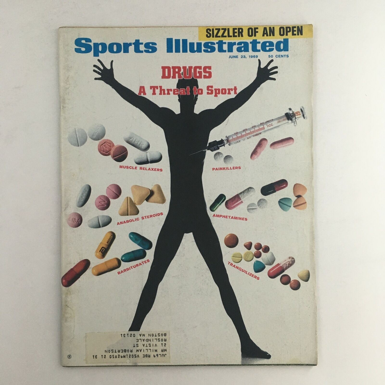 Sports Illustrated Magazine June 23 1969 Painkiller Drugs A Threat to Sports