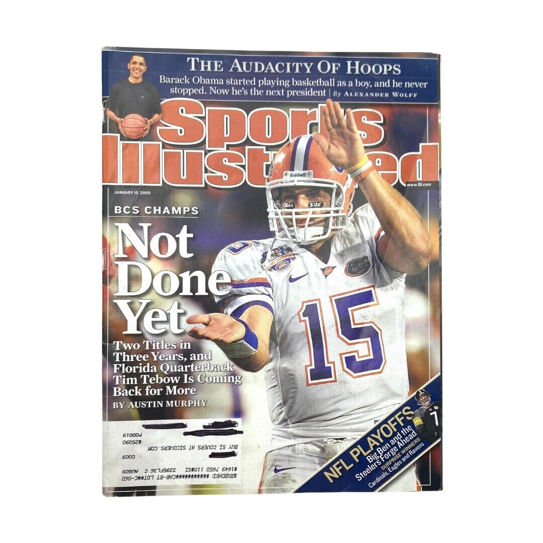 Sports Illustrated Magazine January 19 2009 Tim Tebow and Barack Obama