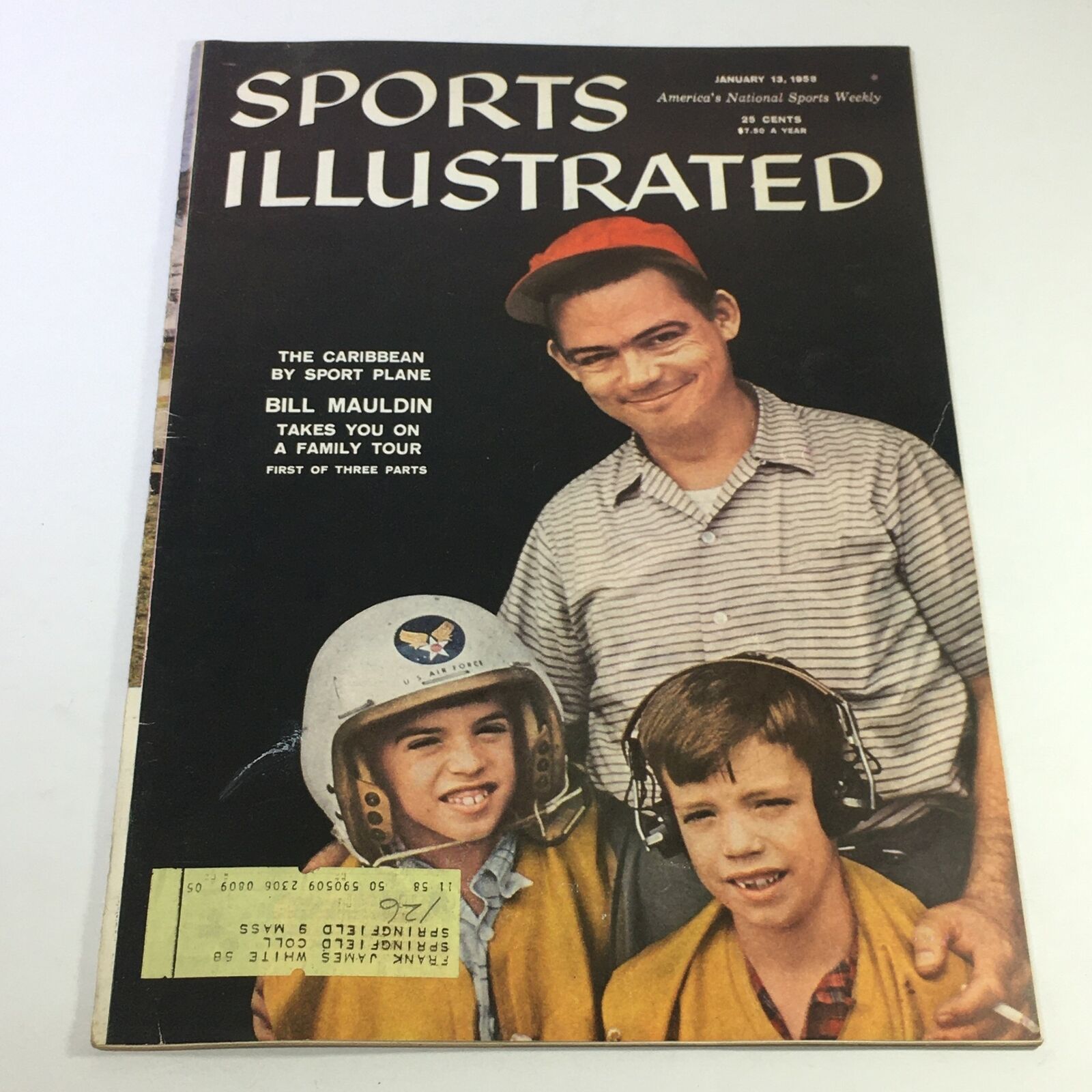 VTG Sports Illustrated Magazine January 13 1958 - Bill Mauldin On Family Tour