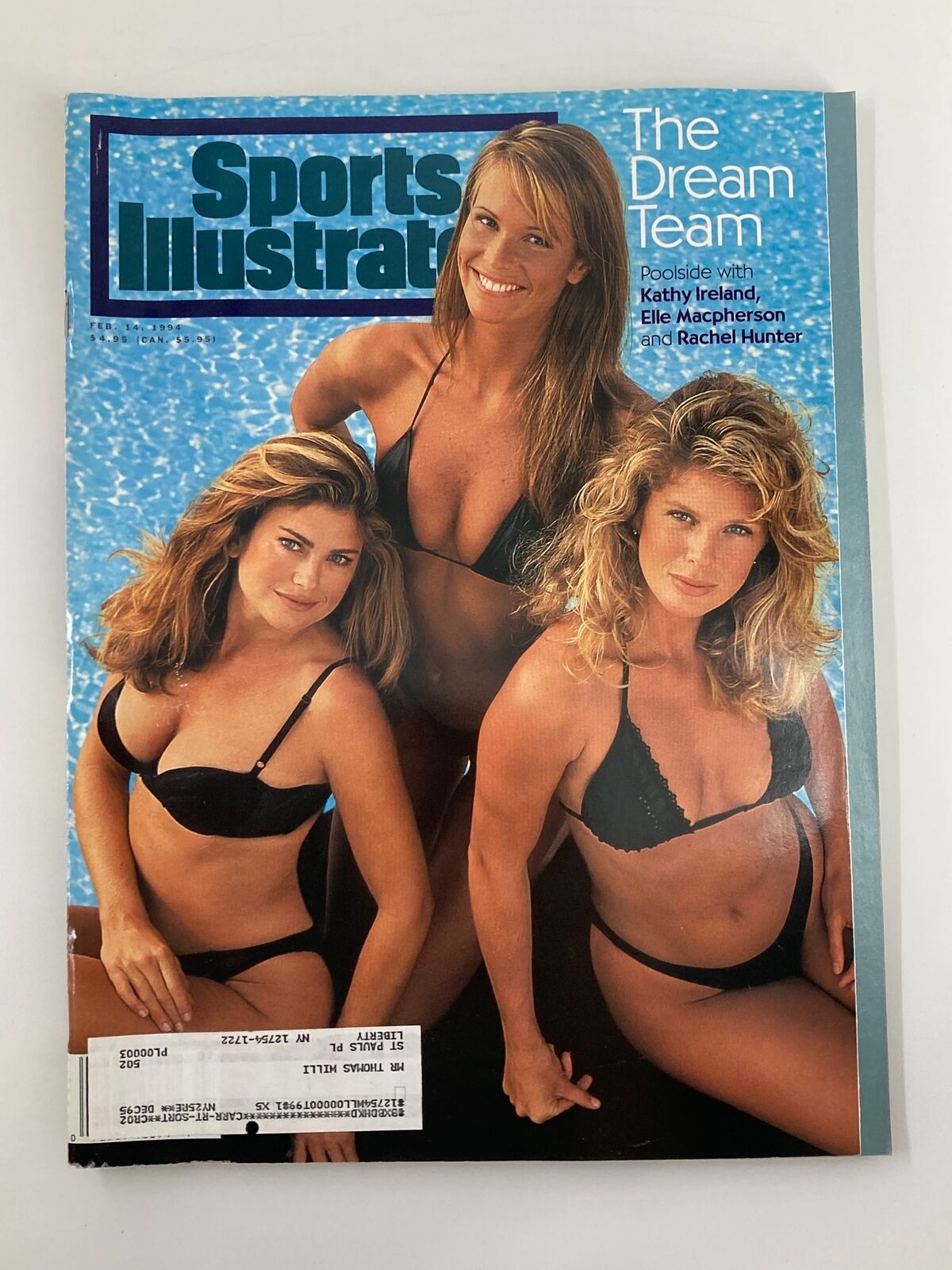 Sports Illustrated Magazine February 14 1994 Kathy Ireland, Elle and Rachel VG