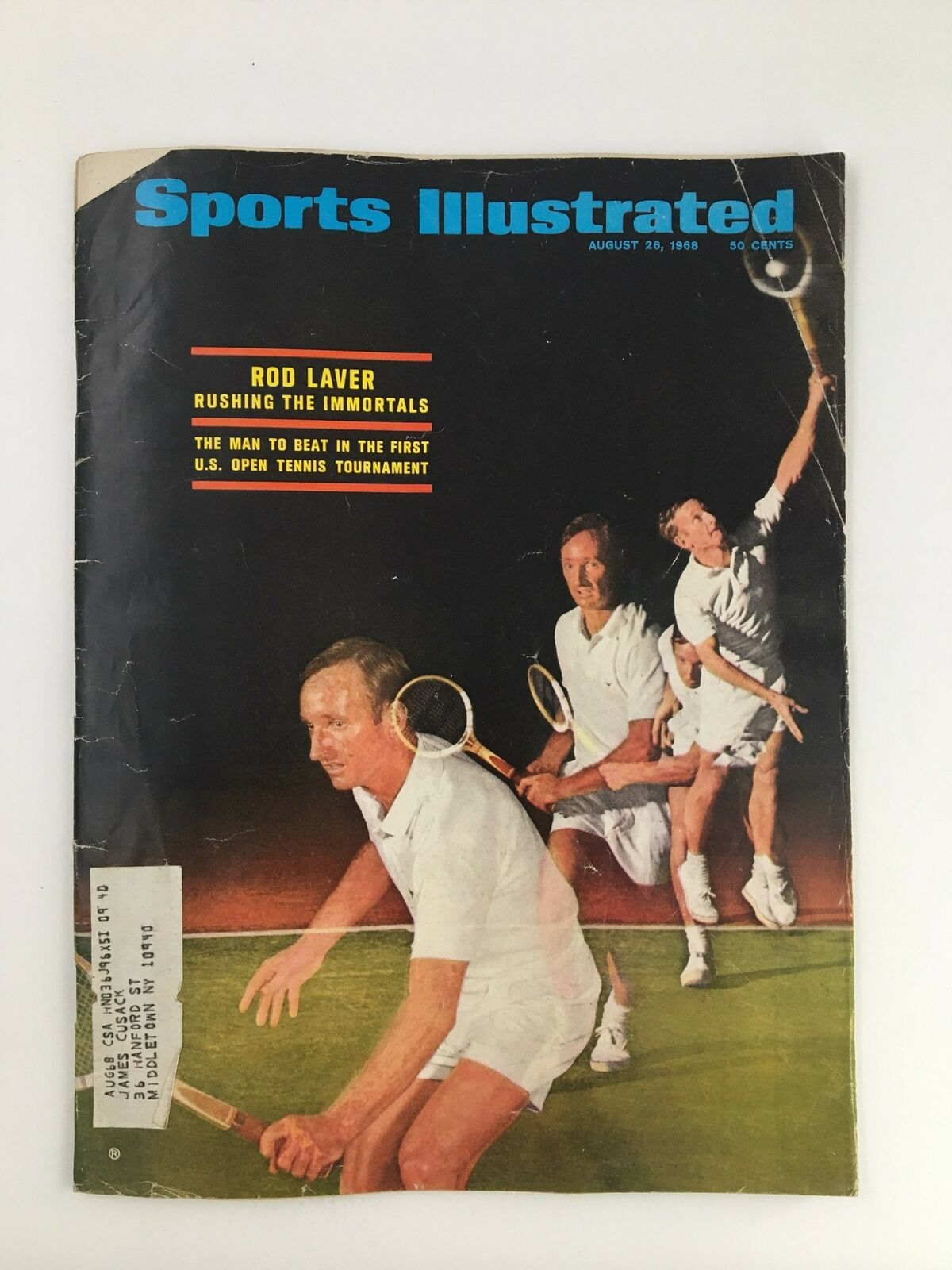 Sports Illustrated Magazine August 26 1968 Rod Laver Rushing The Immortals