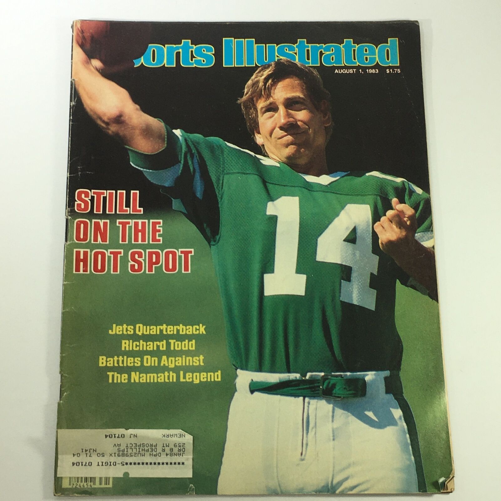 VTG Sports Illustrated Magazine August 1 1983 - Jets Quarterback Richard Todd