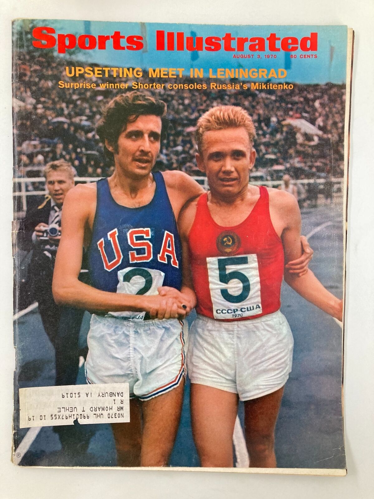 VTG Sports Illustrated Magazine August 3 1970 Leonid Mikitenko & Frank Shorter