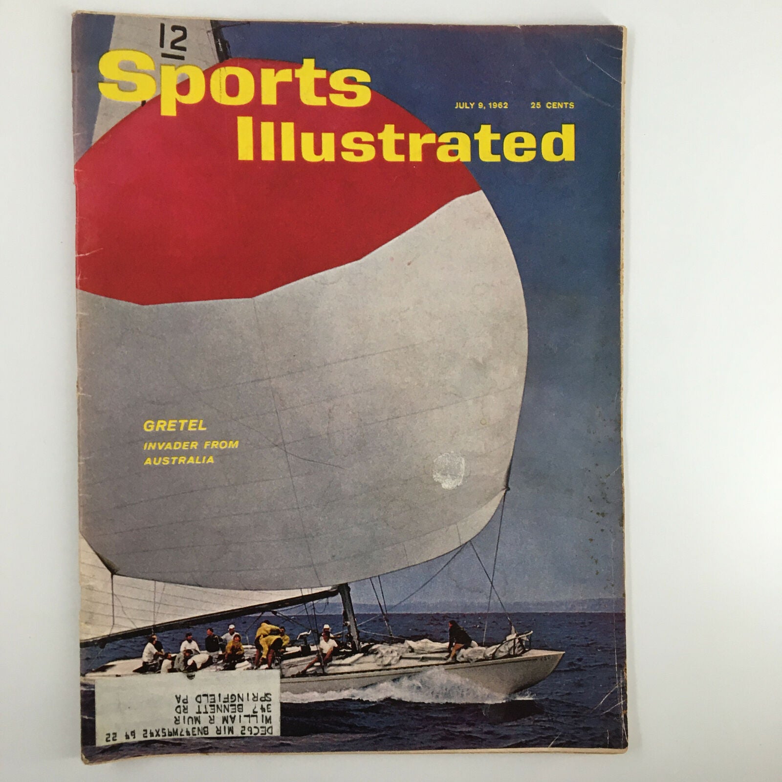 VTG Sports Illustrated Magazine July 9 1962 Gretel Invader from Australia