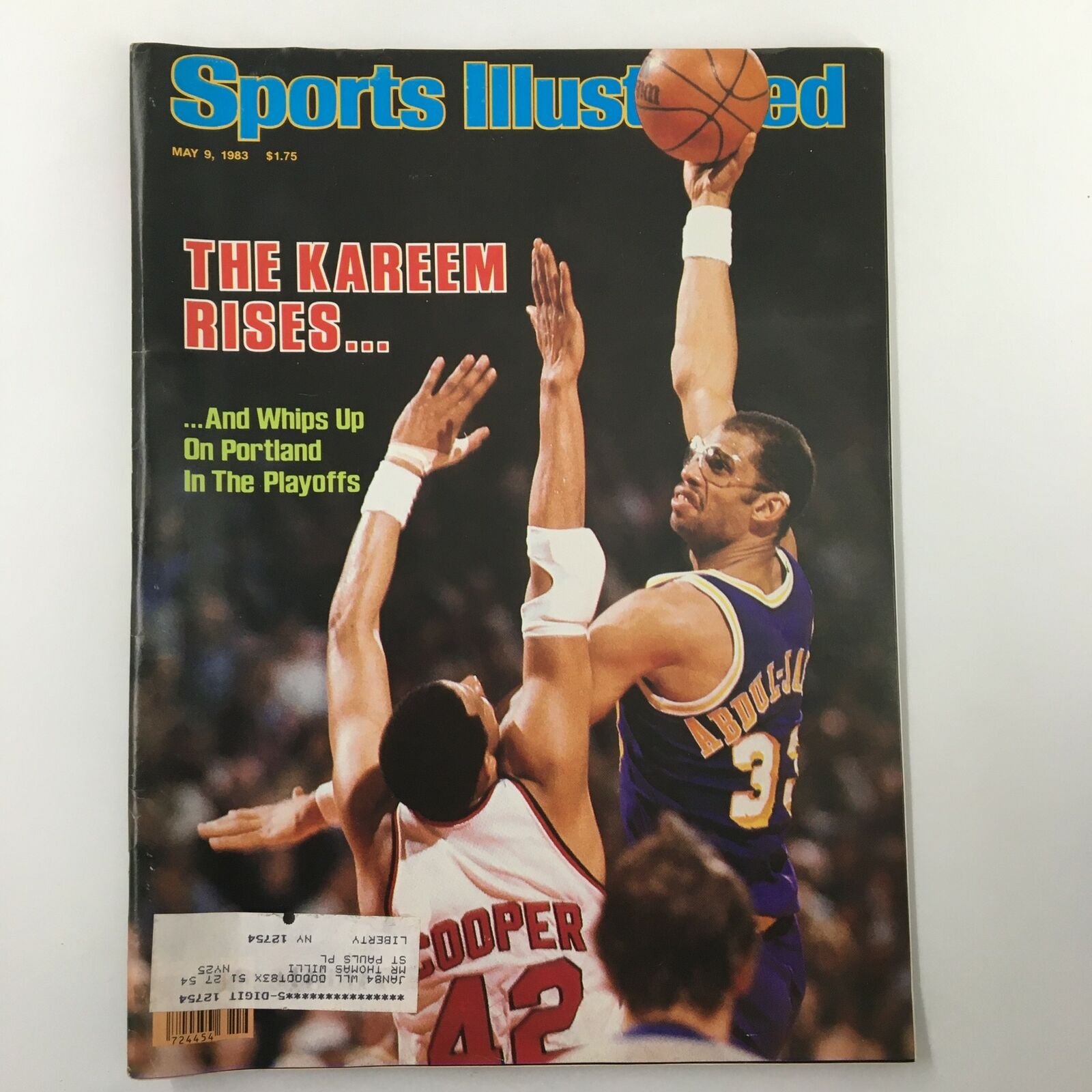 VTG Sports Illustrated Magazine May 9 1983 NBA LA Lakers Kareem Abdul-Jabbar