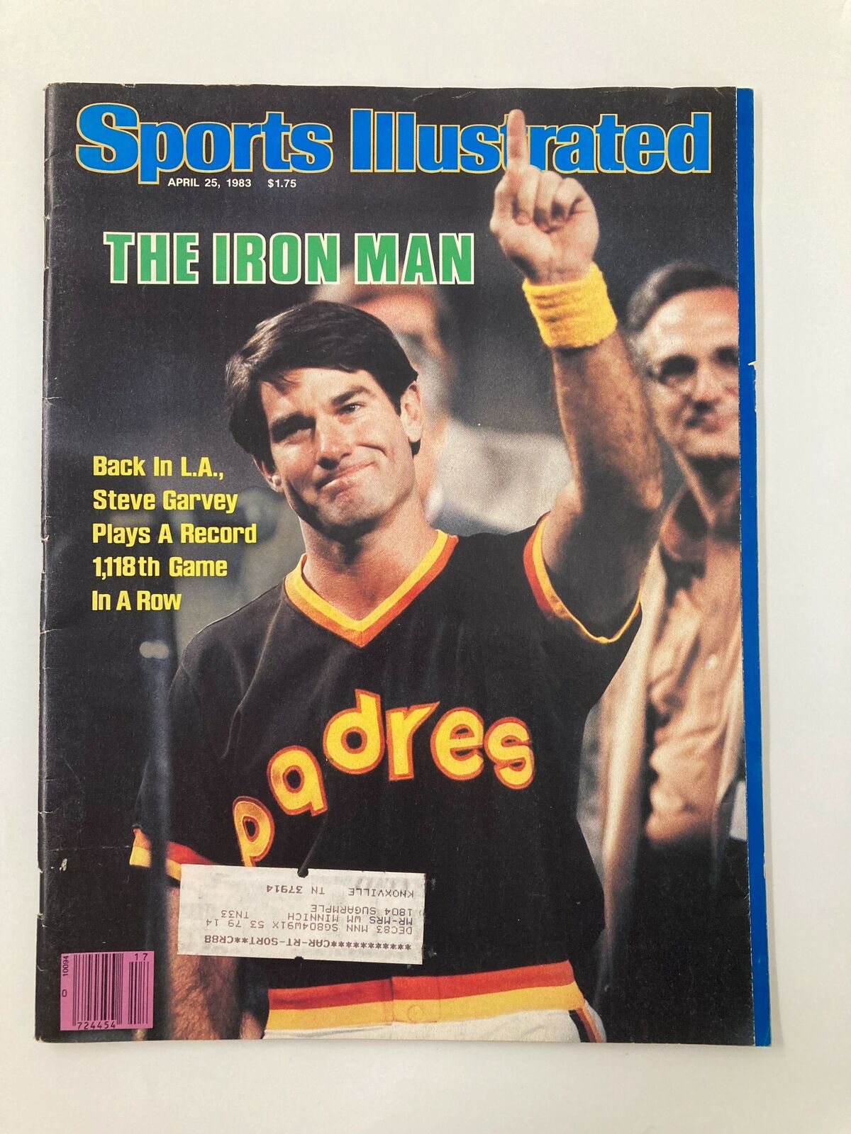 VTG Sports Illustrated Magazine April 25 1983 Steve Garvey The Iron Man