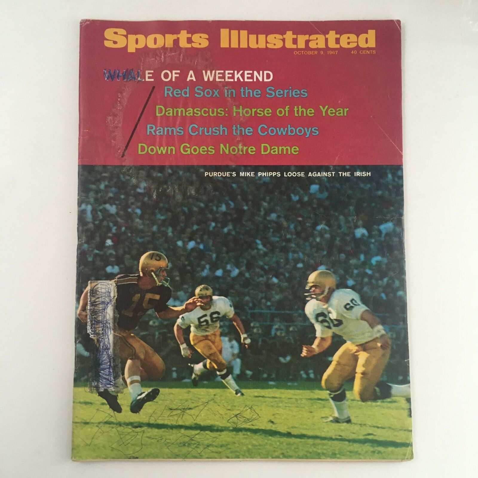 Sports Illustrated Magazine October 9 1967 Purdue's Mike Phipps