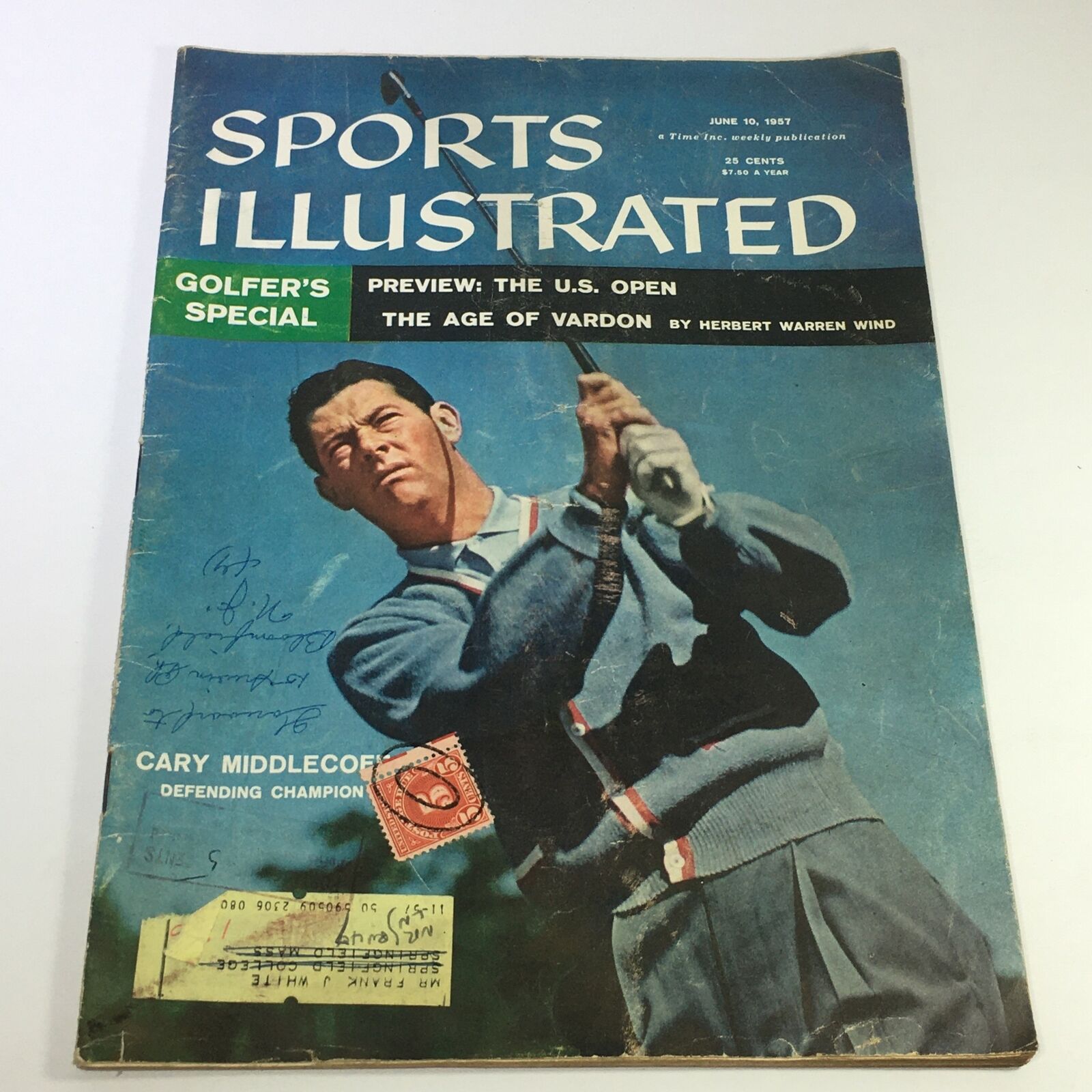 VTG Sports Illustrated Magazine June 10 1957 - Emmett Cary Middlecoff