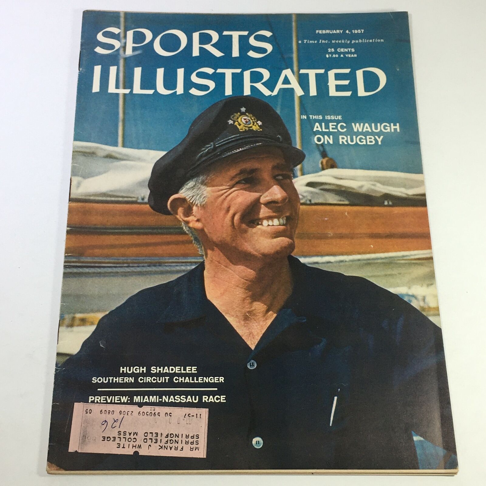 VTG Sports Illustrated Magazine February 4 1957 - Hugh Shadelee / Alec Waugh