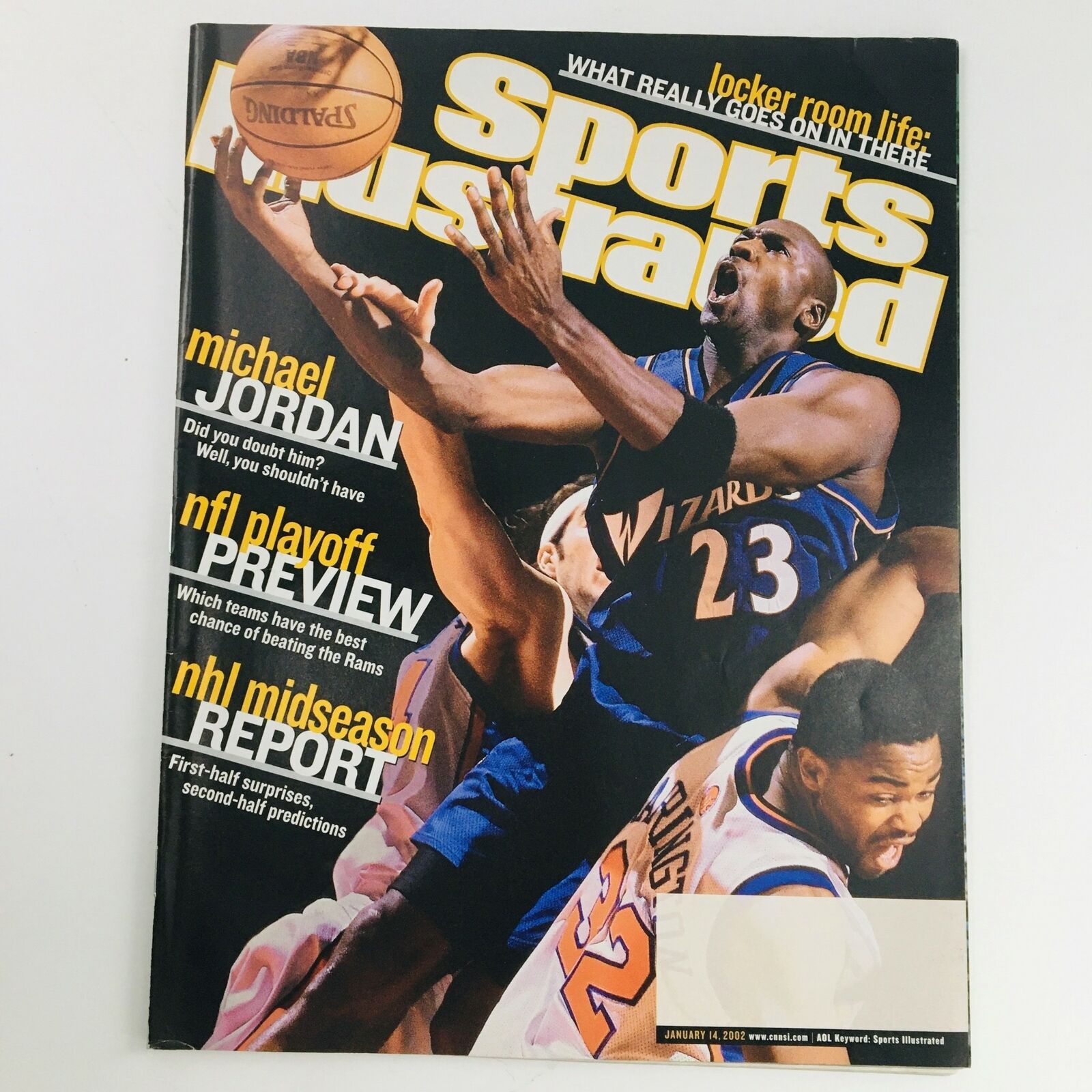 Sports Illustrated Magazine January 14 2002 Michael Jordan & Othella Harrington