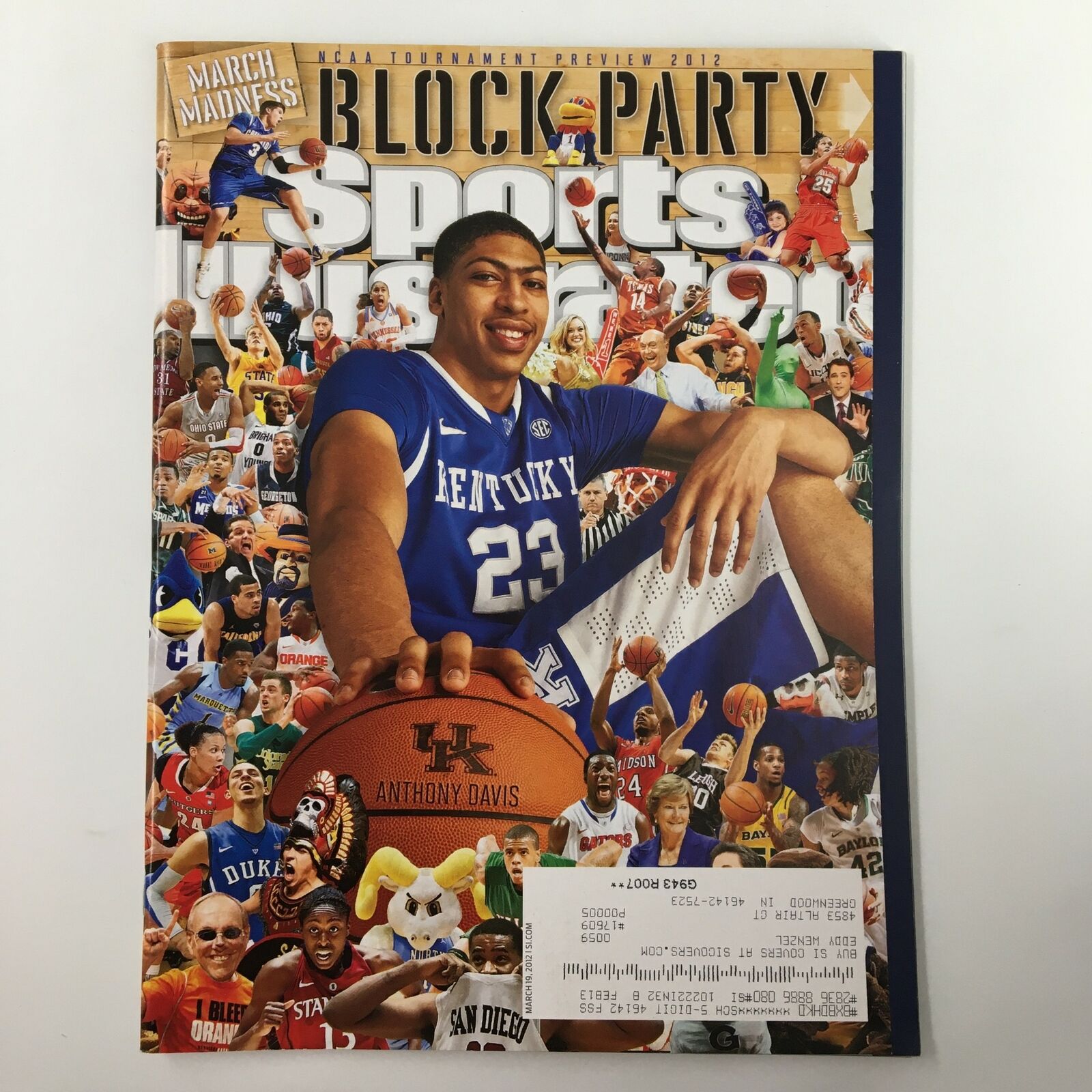 Sports Illustrated Magazine March 19 2012 NCAA Kentucky Wildcats Anthony Davis