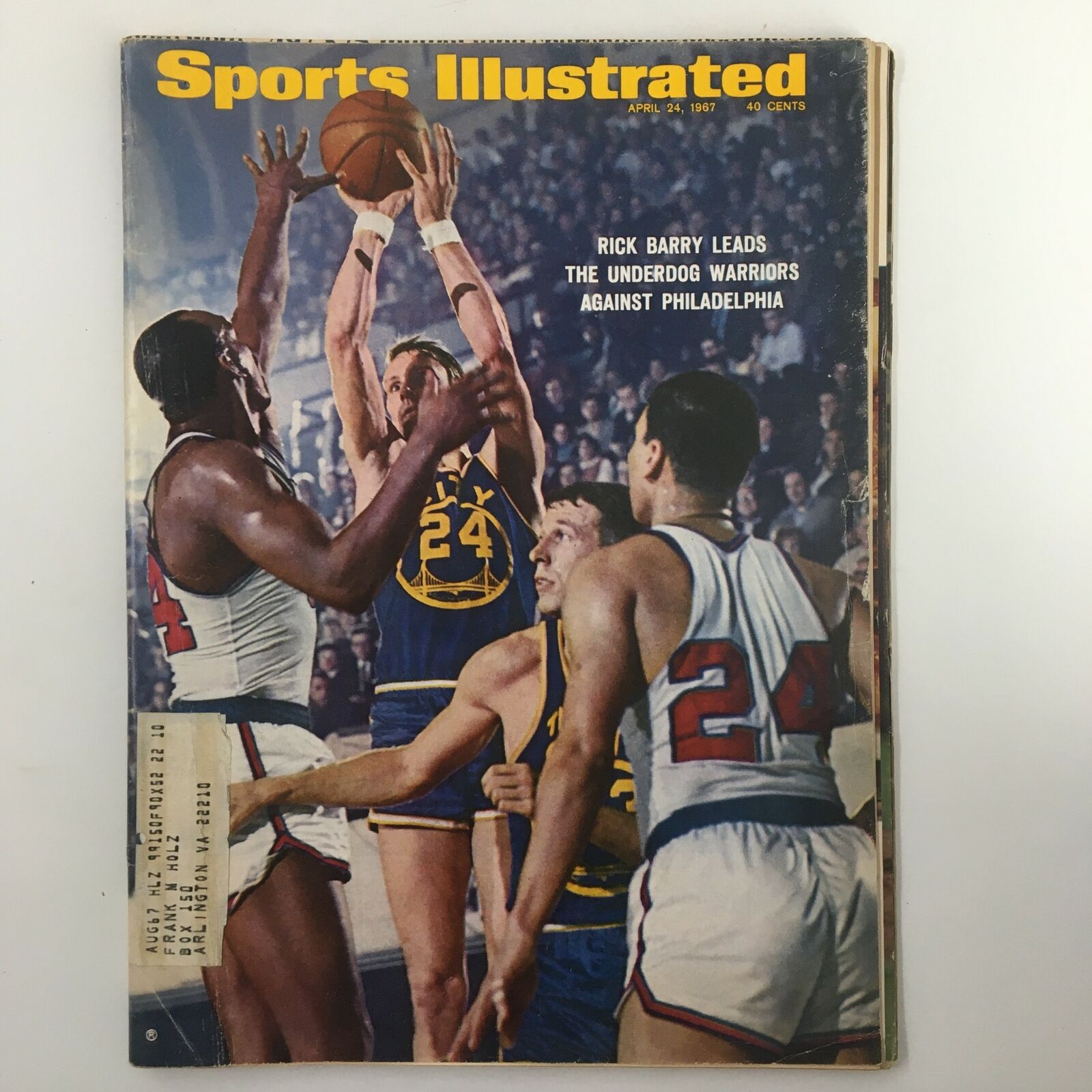 VTG Sports Illustrated Magazine April 24 1967 Rick Barry Leads The Underdog