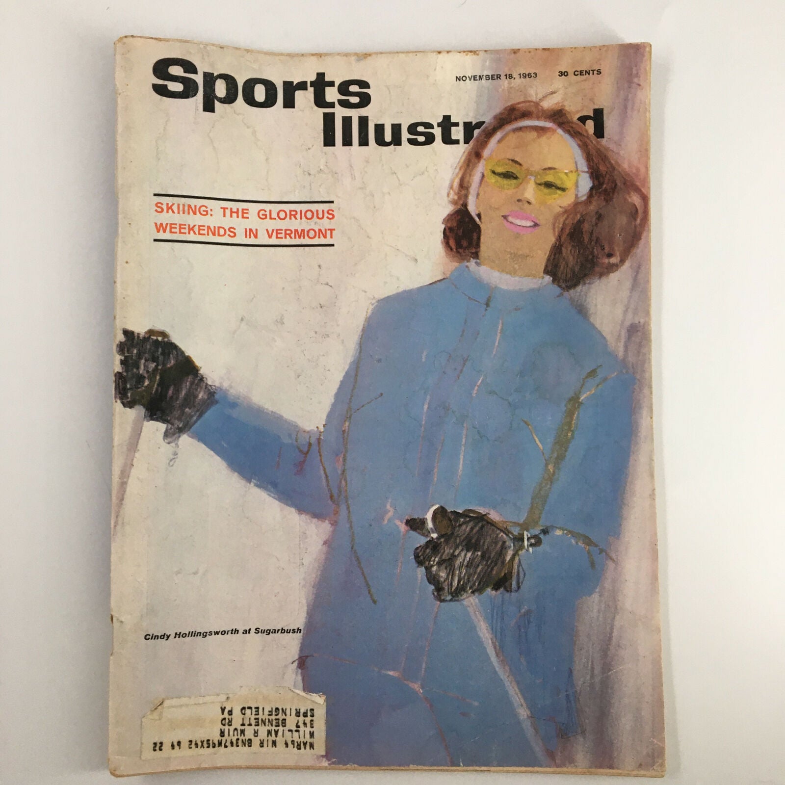 VTG Sports Illustrated Magazine November 18 1963 Cindy Hollingsworth Sugarbush