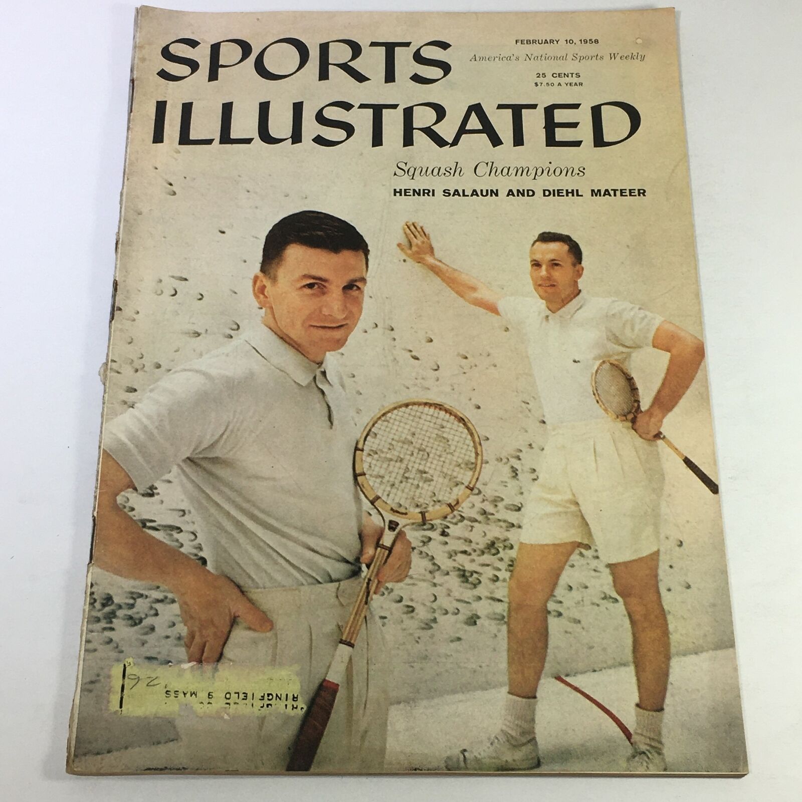 VTG Sports Illustrated Magazine February 10 1958 - Henri Salaun & Diehl Mateer