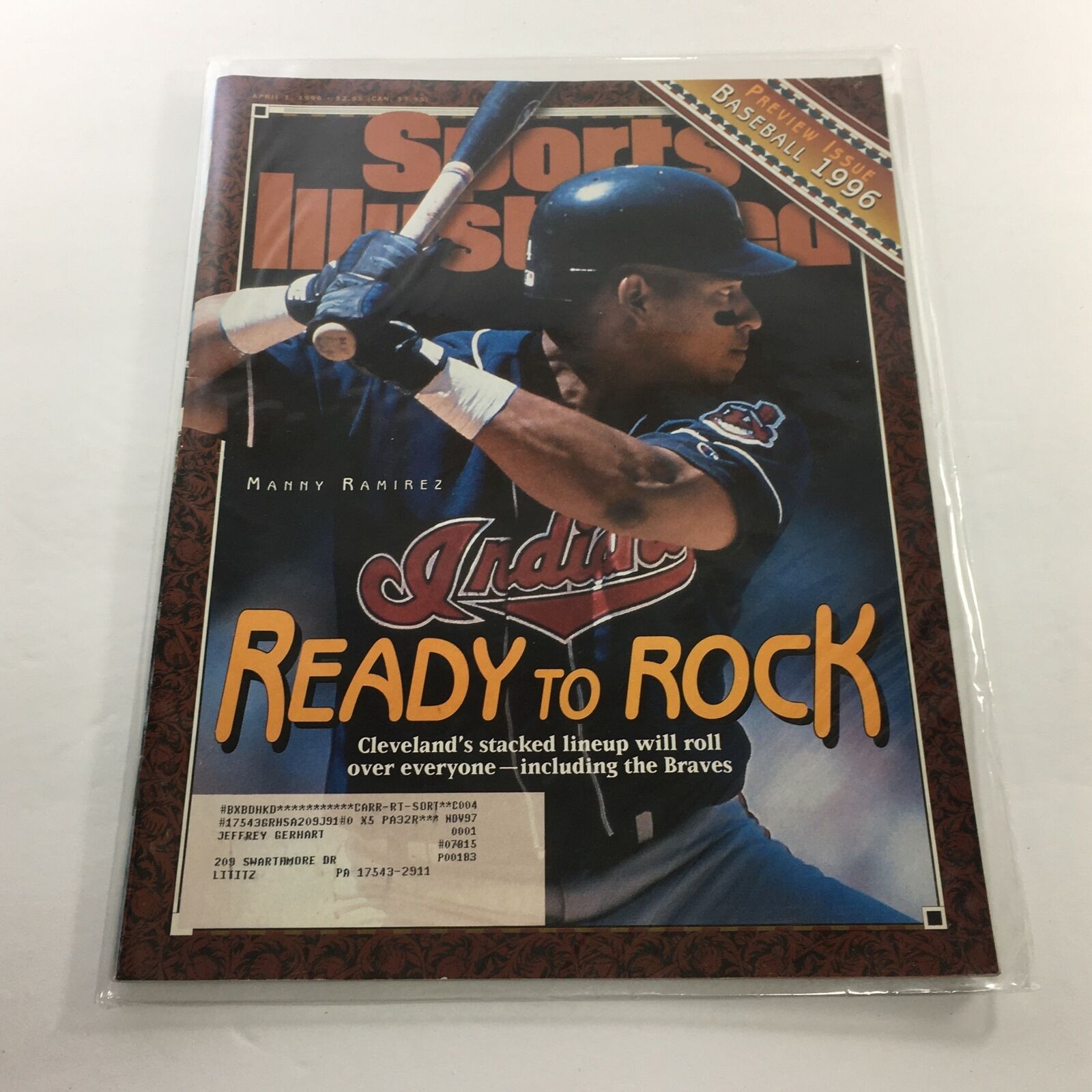 Sports Illustrated: April 1 1996 - Manny Ramirez Ready To Rock In Cleveland