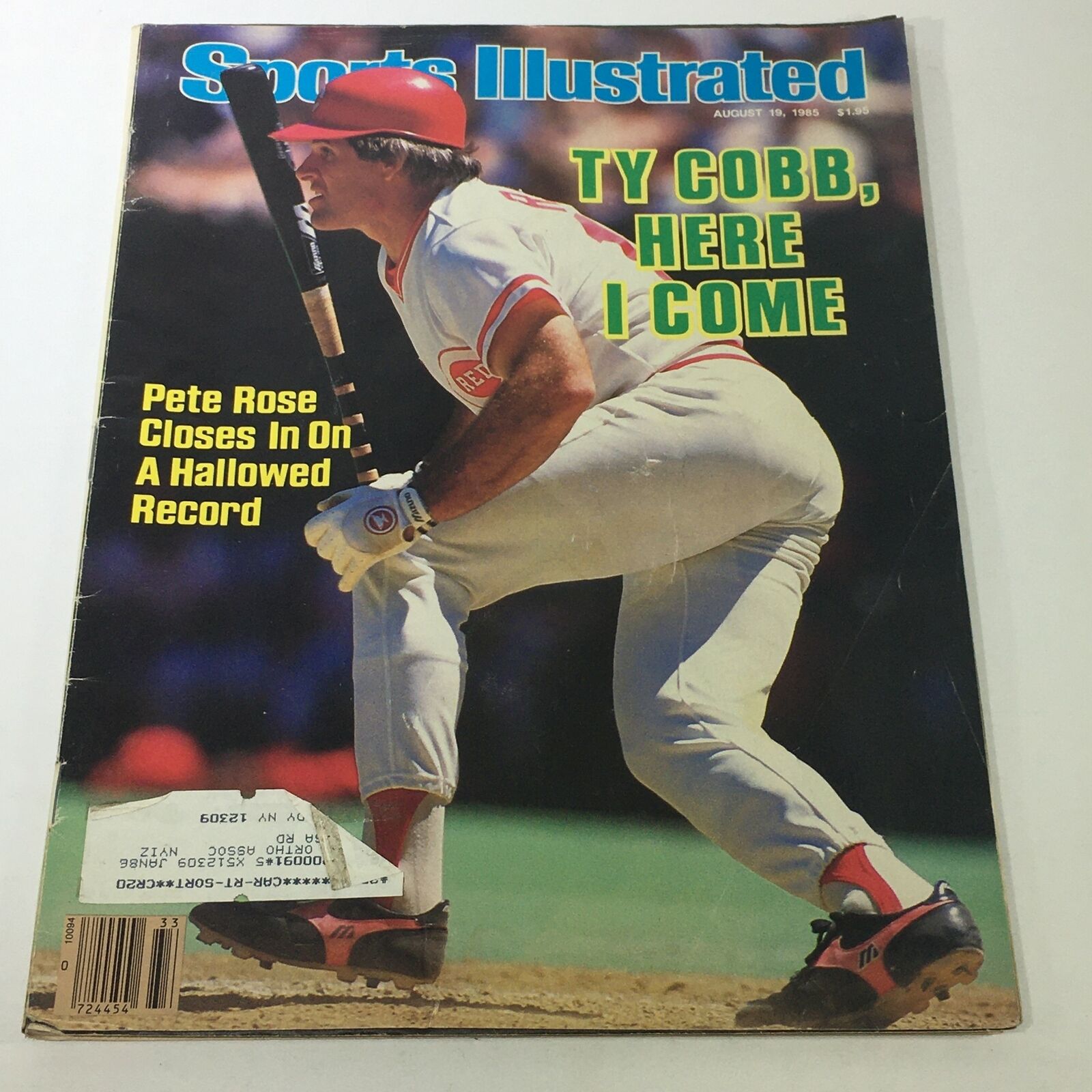 VTG Sports Illustrated Magazine: August 19 1985 - Ty Cobb & Pete Rose