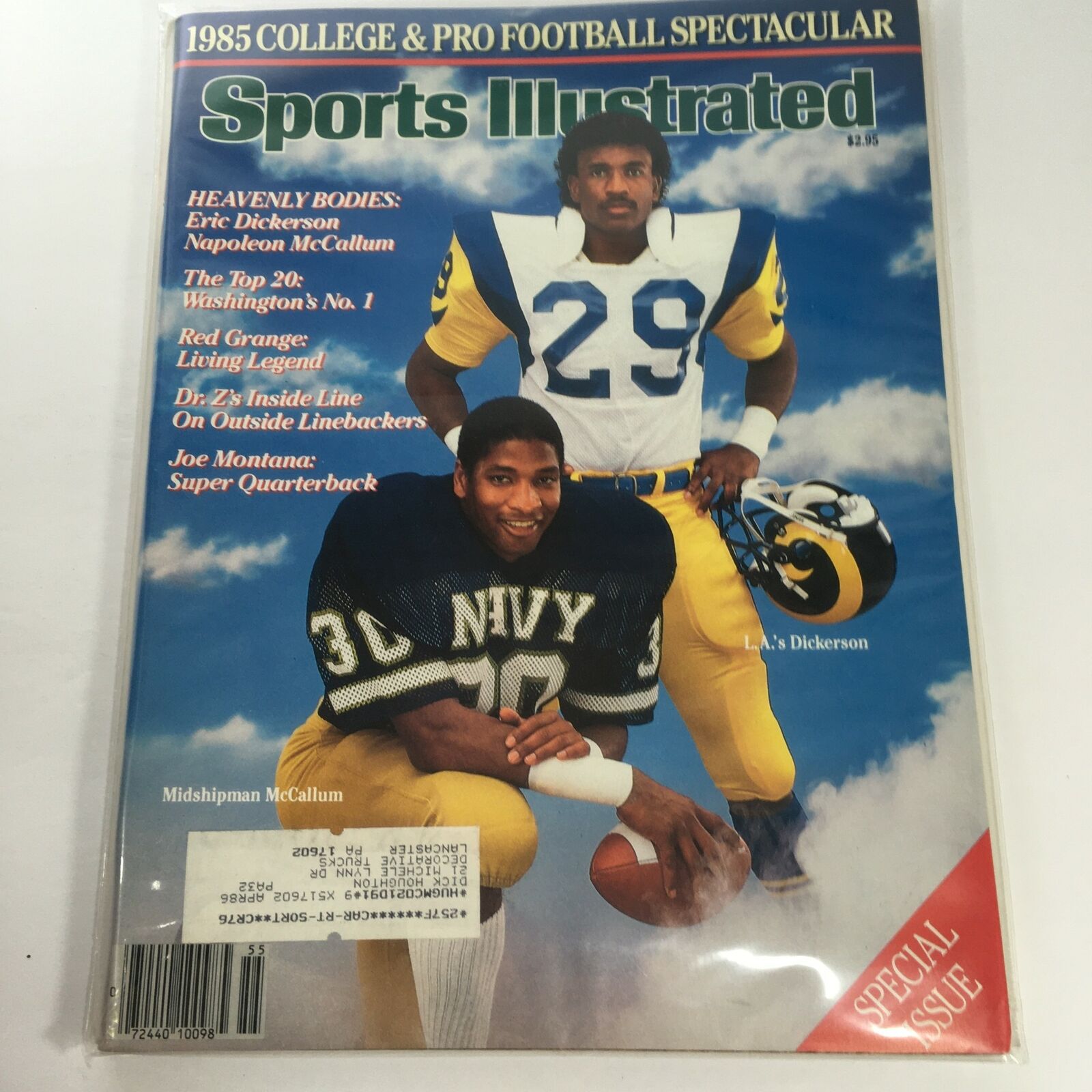 Sports Illustrated: 1985 - College & Pro Football's McCallum & Dickerson