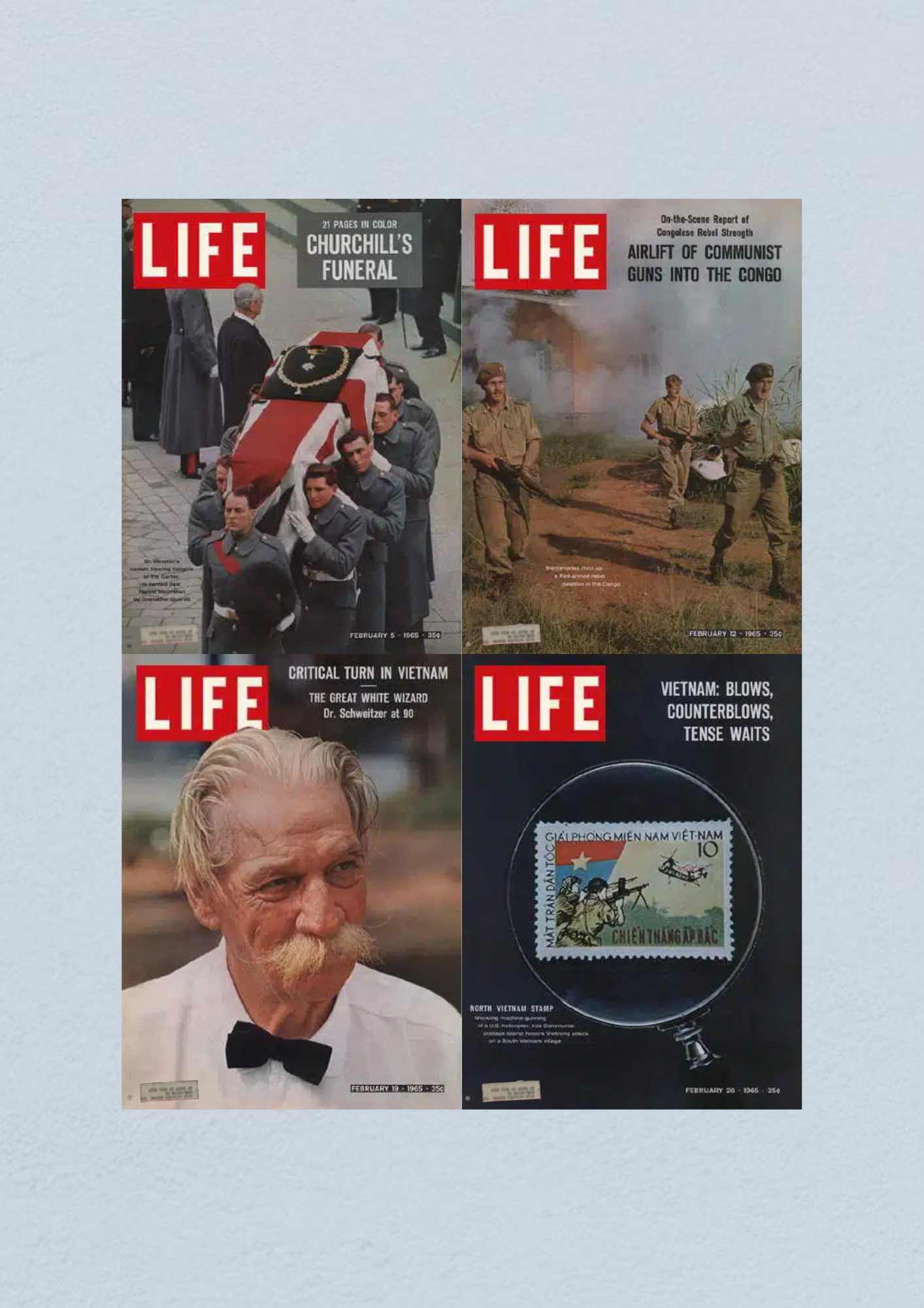 Life Magazine Lot of 4 Full Month February 1965 5, 12, 19, 26 Civil Rights Era