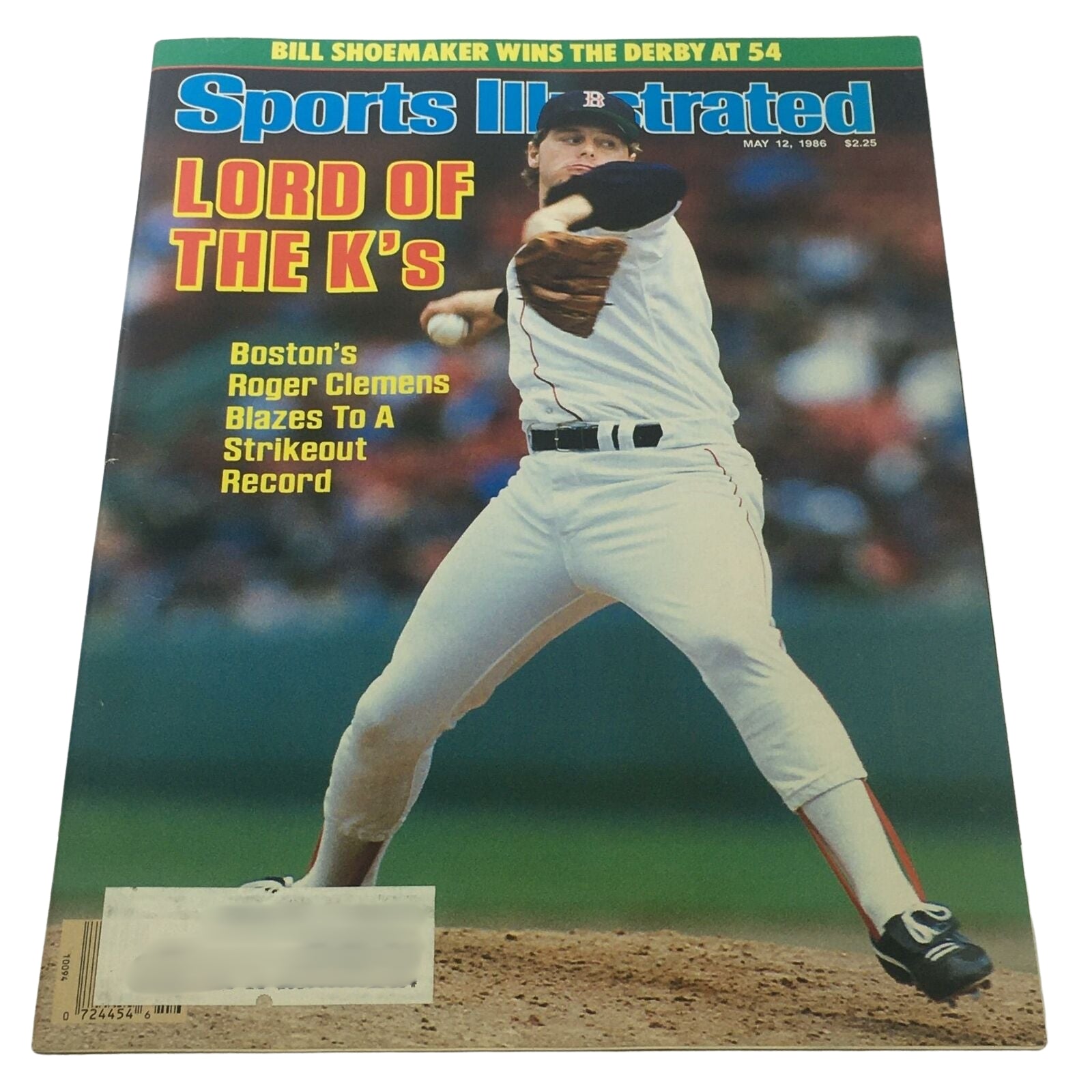 Lot of 6 1980s-1990s Baseball Sports Illustrated Magazine Yogi Berra featuring the May 12, 1986 issue with Roger Clemens on the cover.